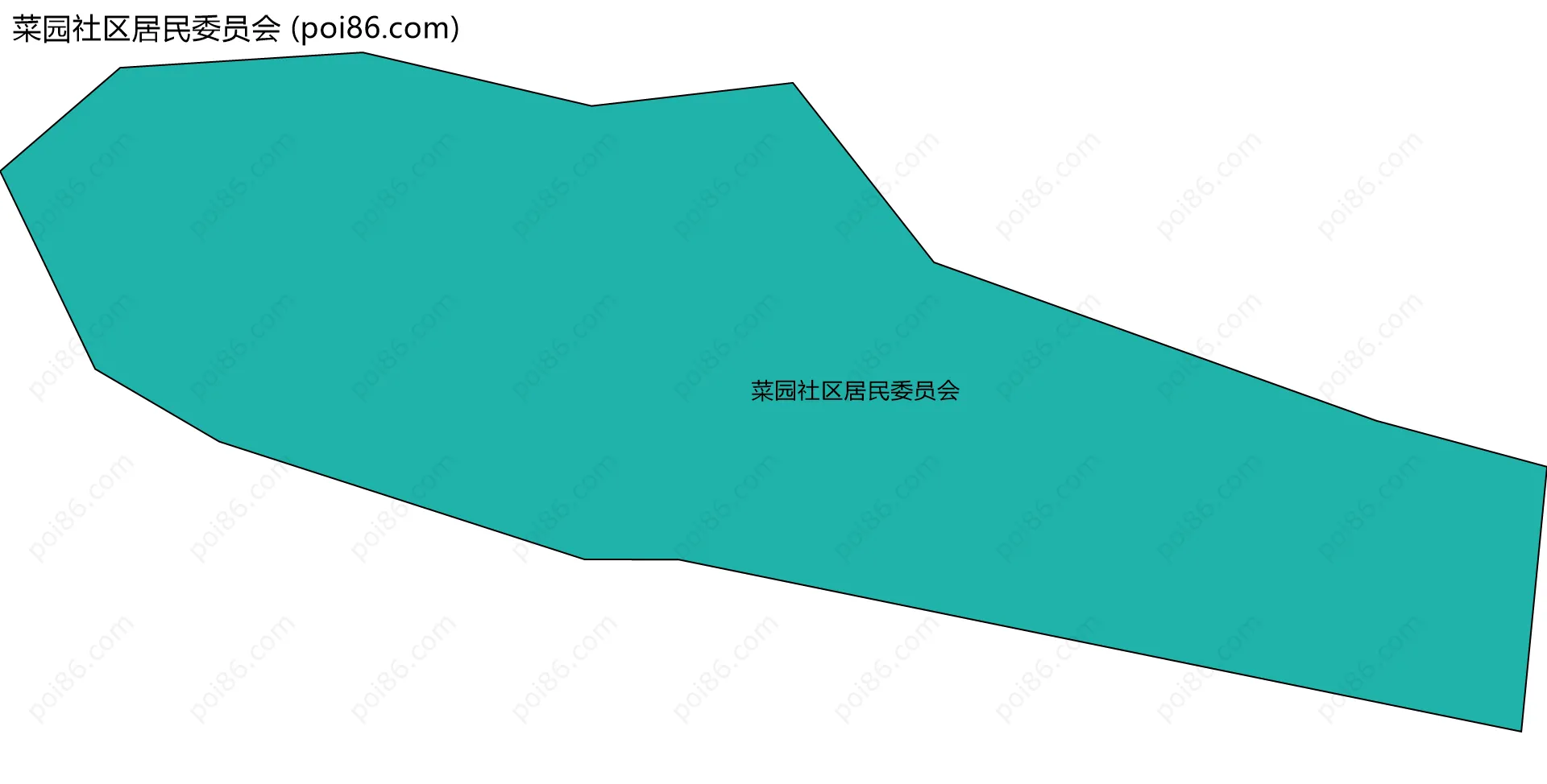 菜园社区居民委员会边界地图