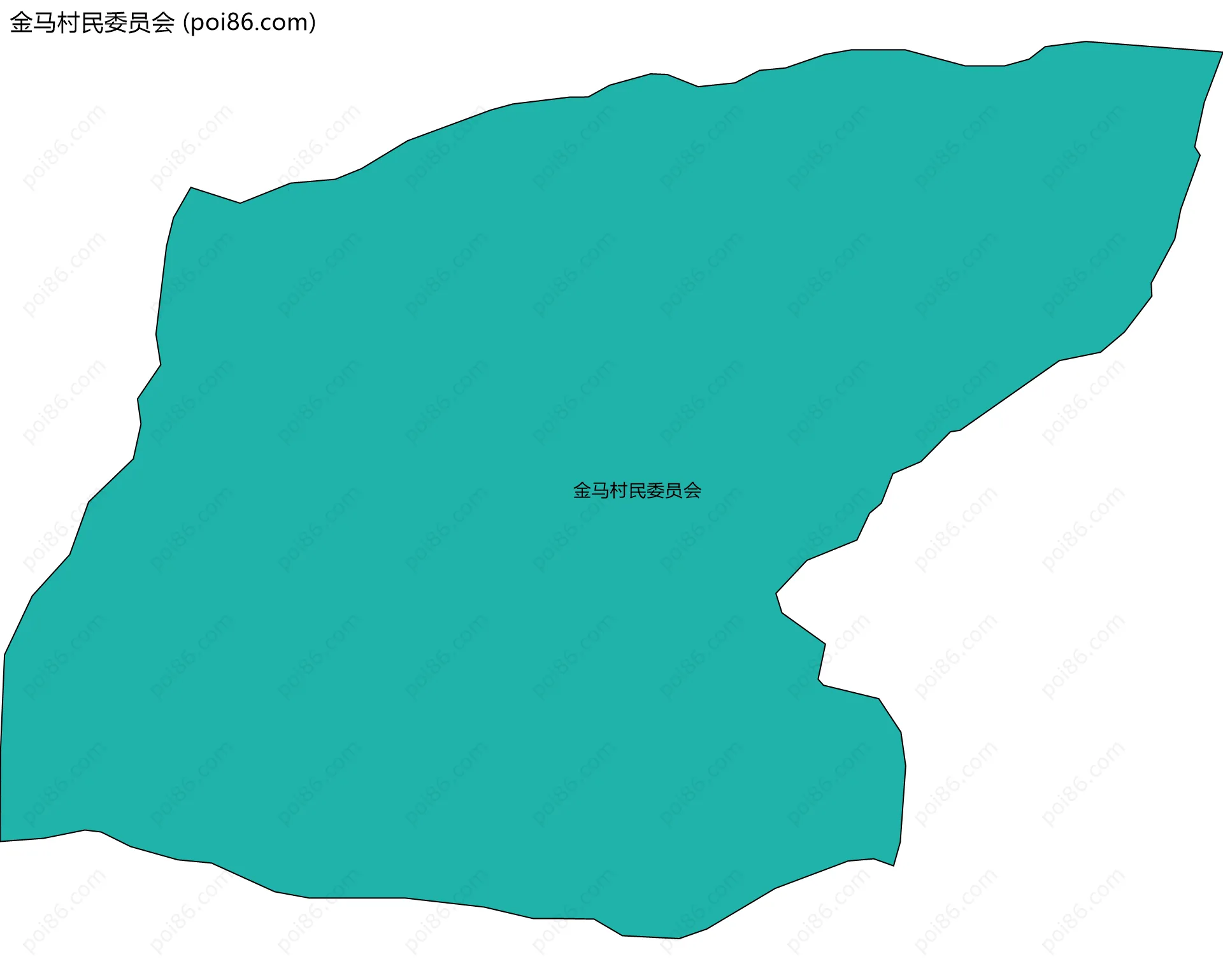 金马村民委员会边界地图