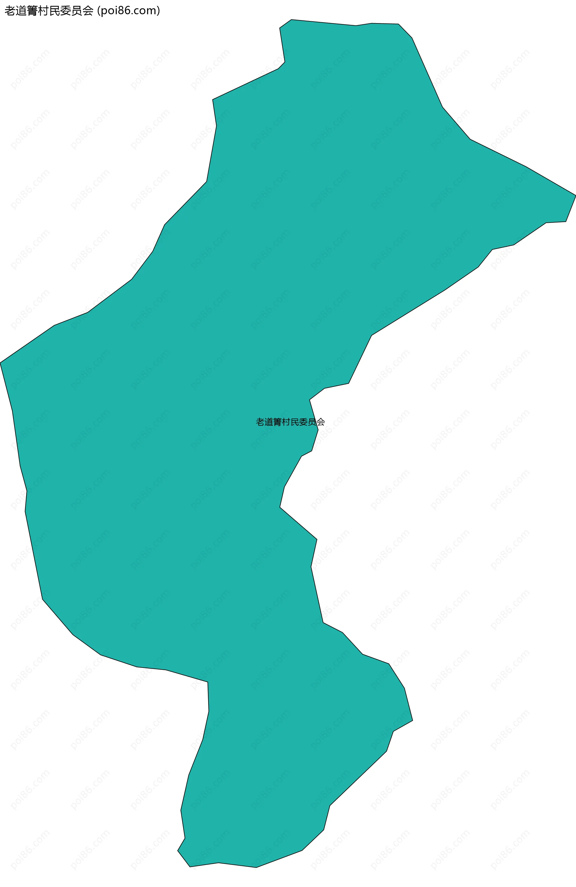 老道箐村民委员会边界地图