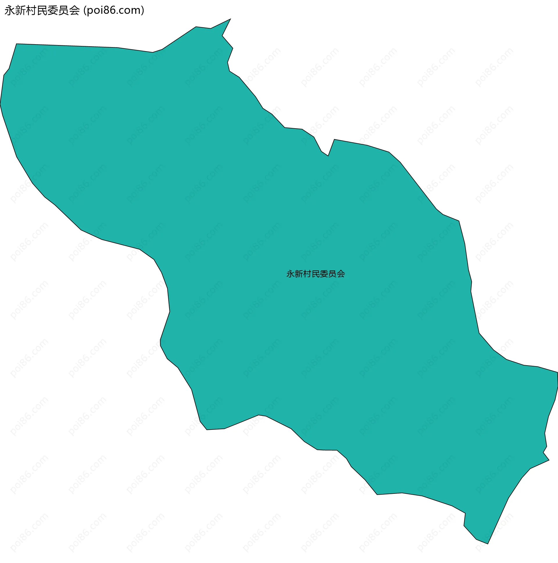 永新村民委员会边界地图