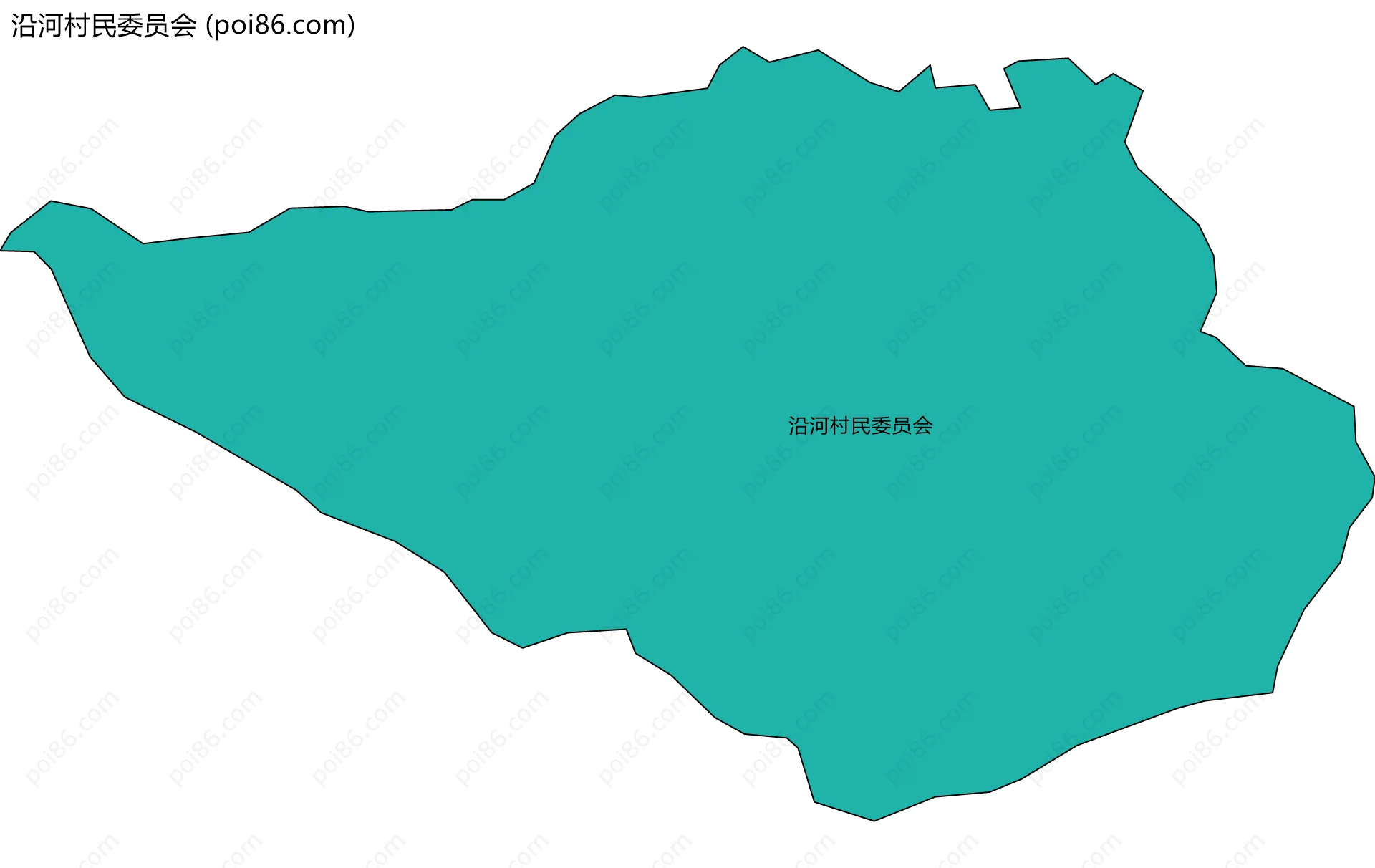 沿河村民委员会边界地图