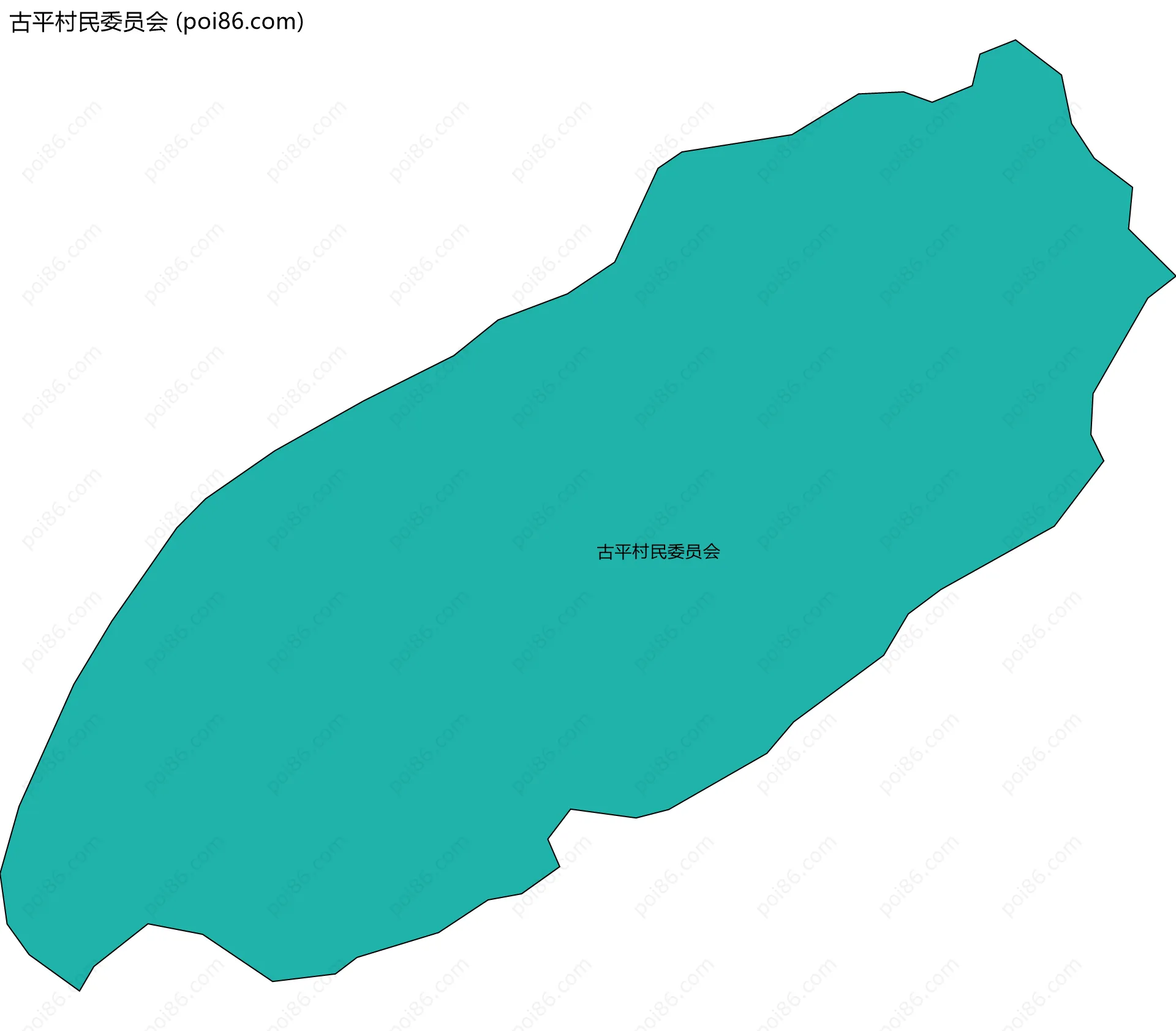 古平村民委员会边界地图