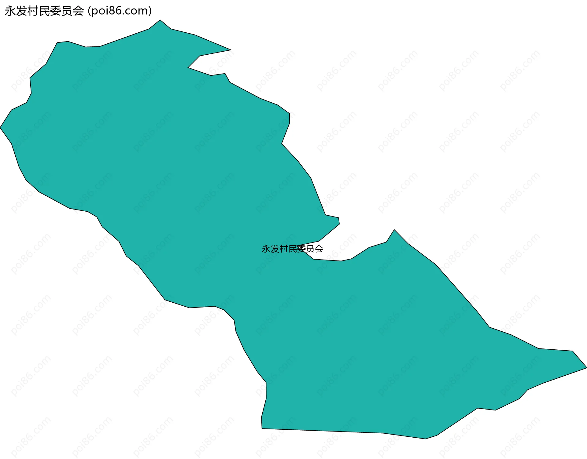永发村民委员会边界地图