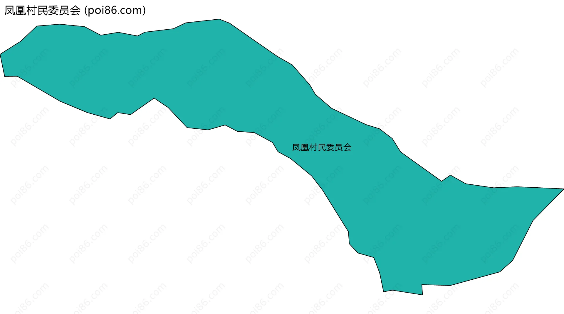 凤凰村民委员会边界地图
