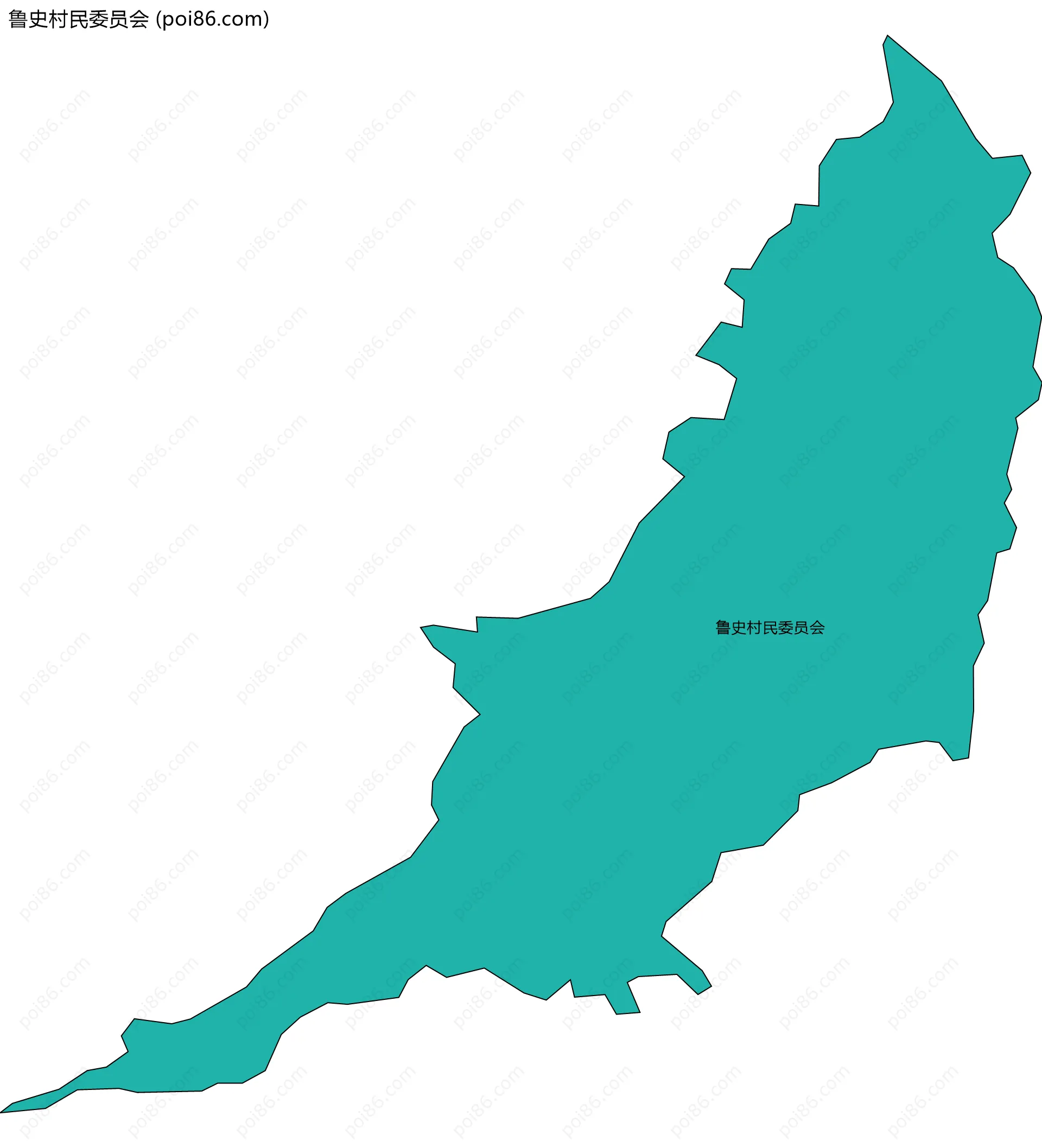 鲁史村民委员会边界地图