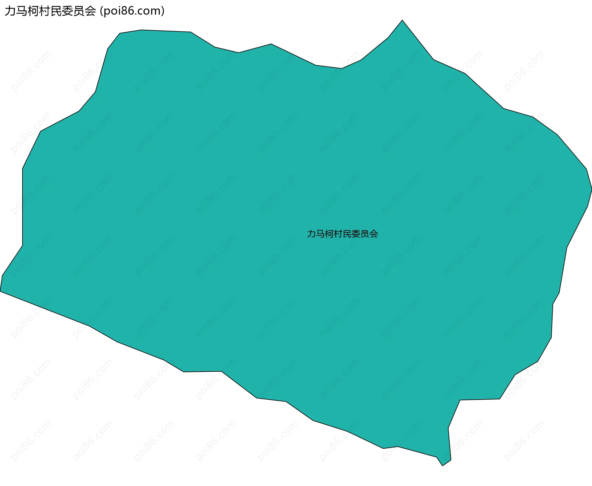 力马柯村民委员会边界地图