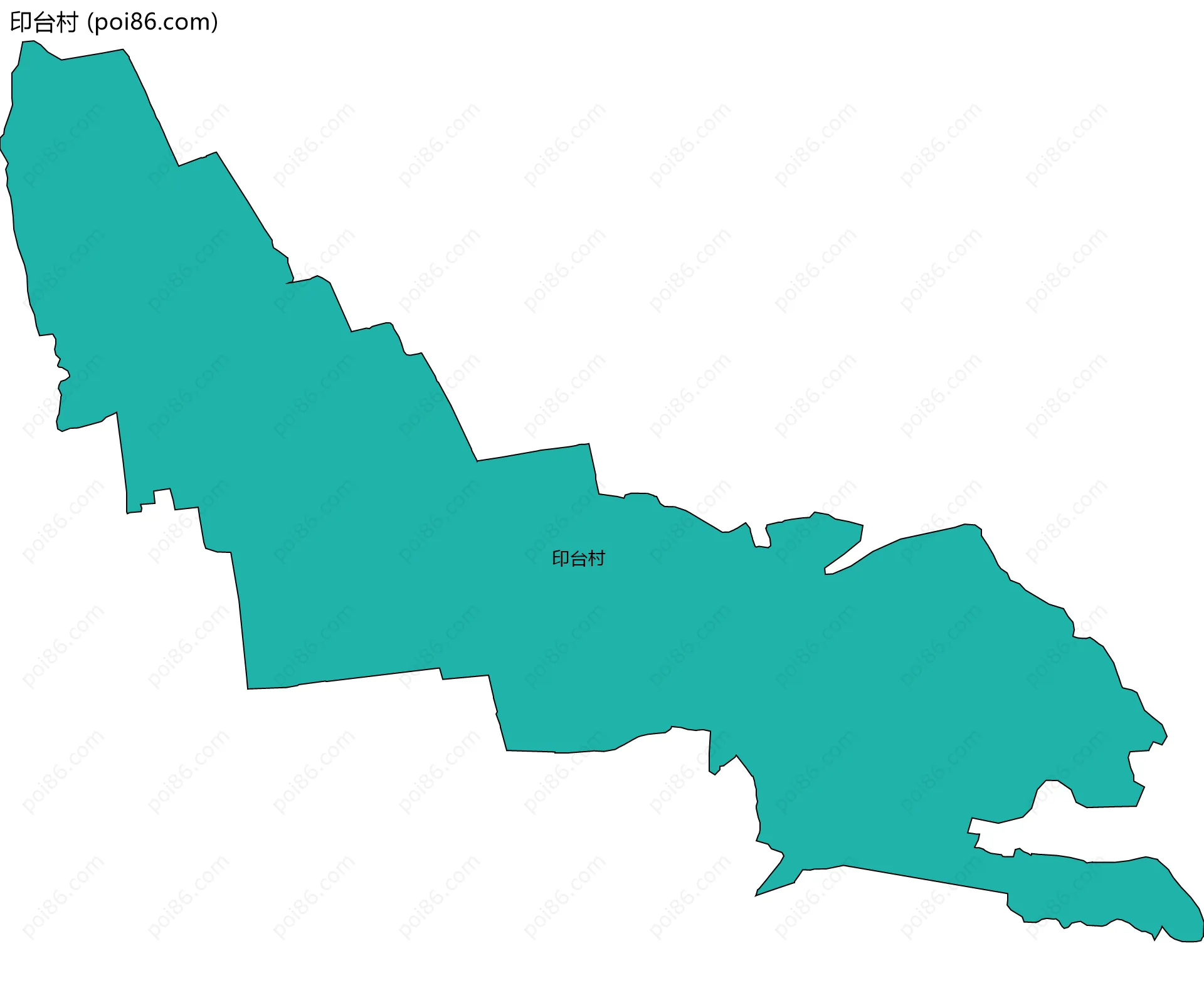 印台村边界地图
