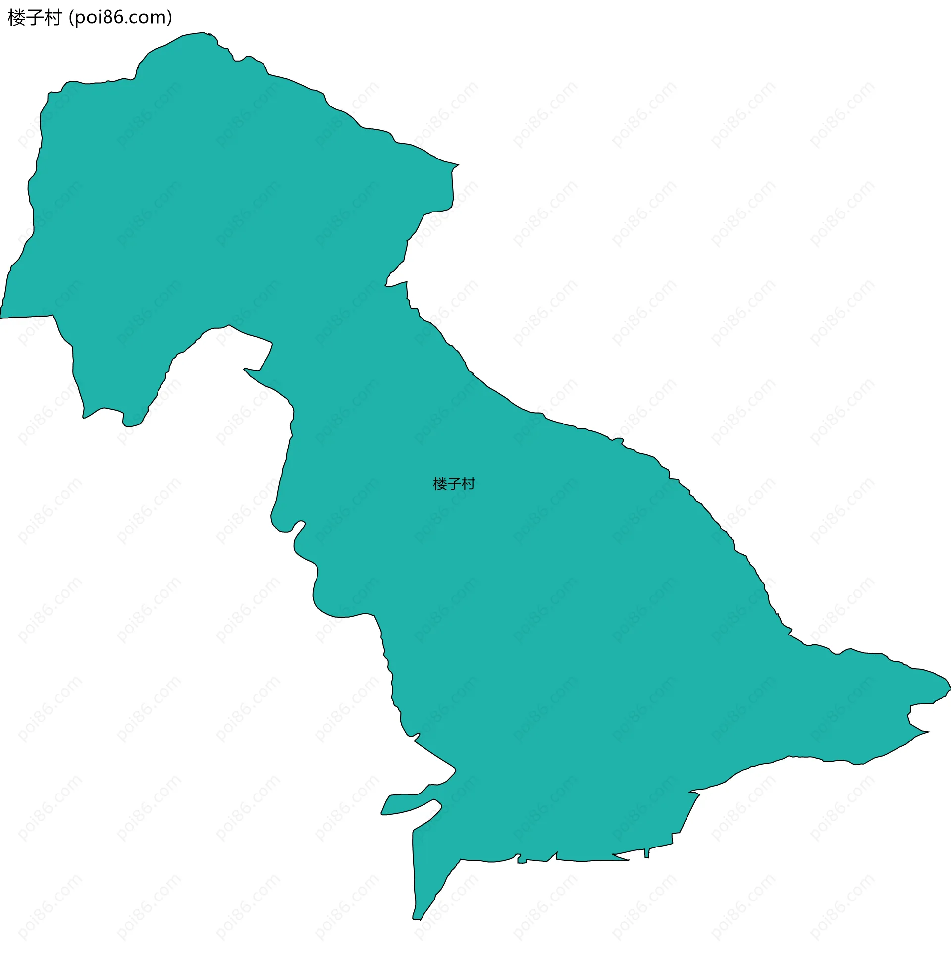 楼子村边界地图