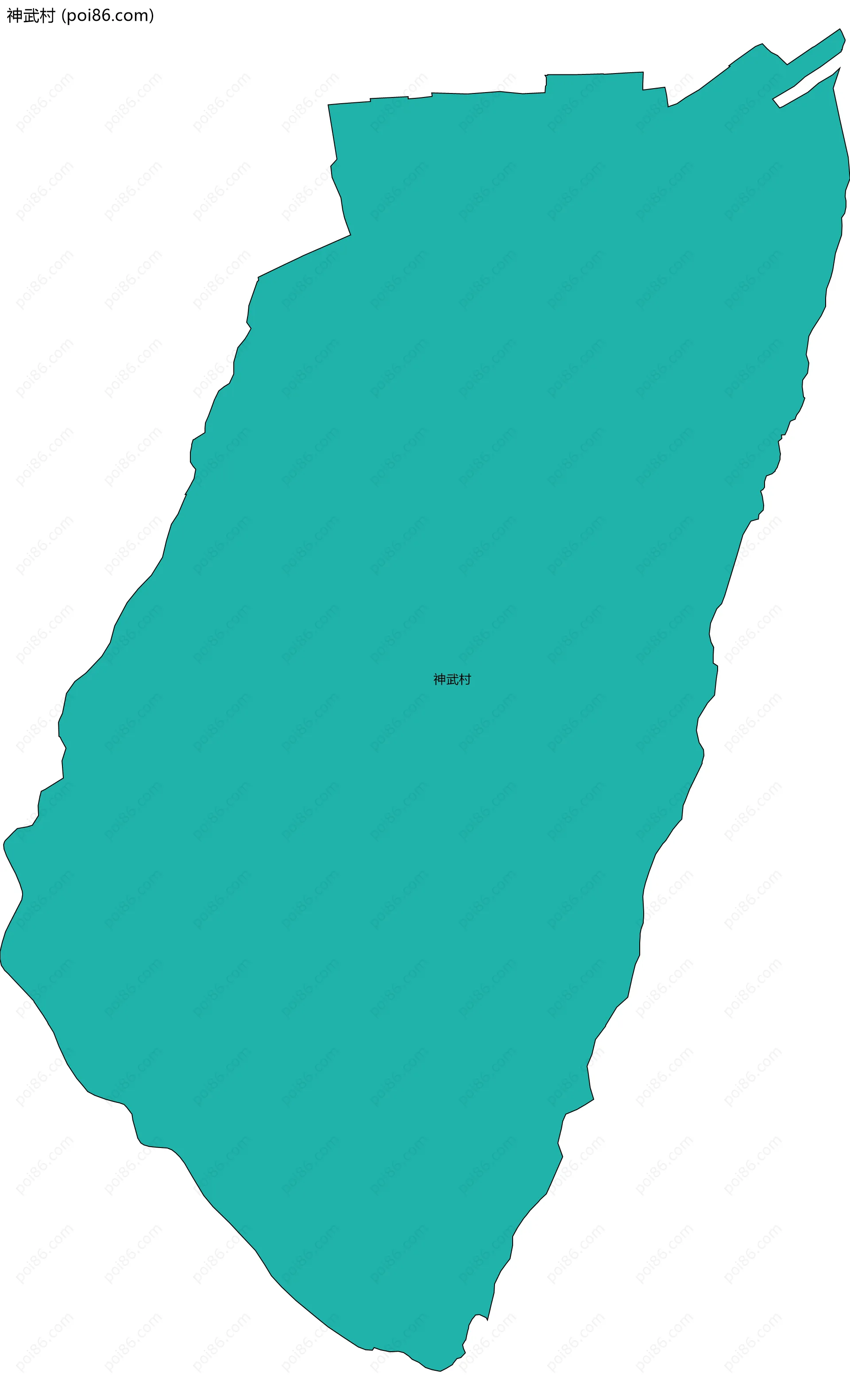 神武村边界地图