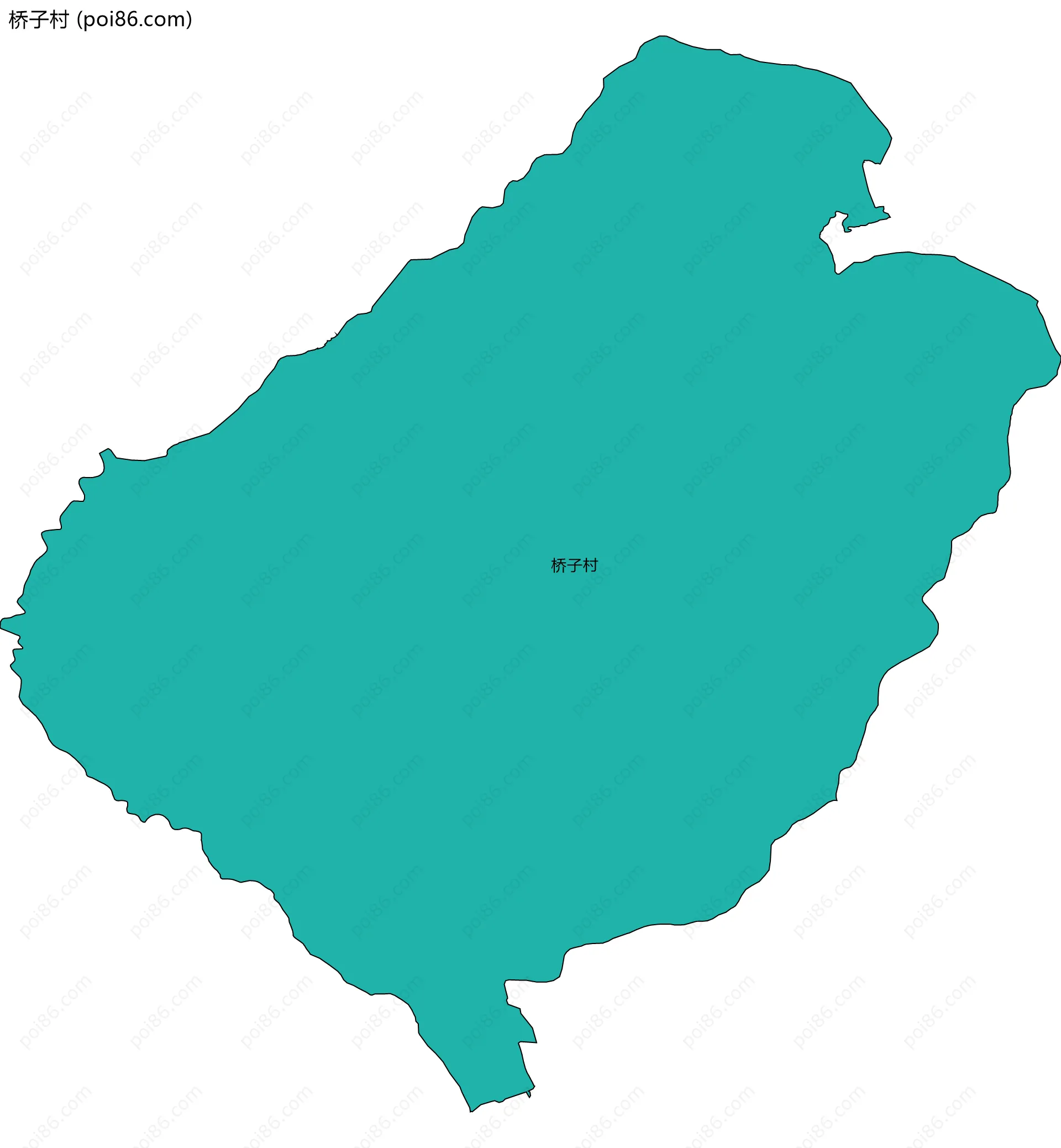 桥子村边界地图