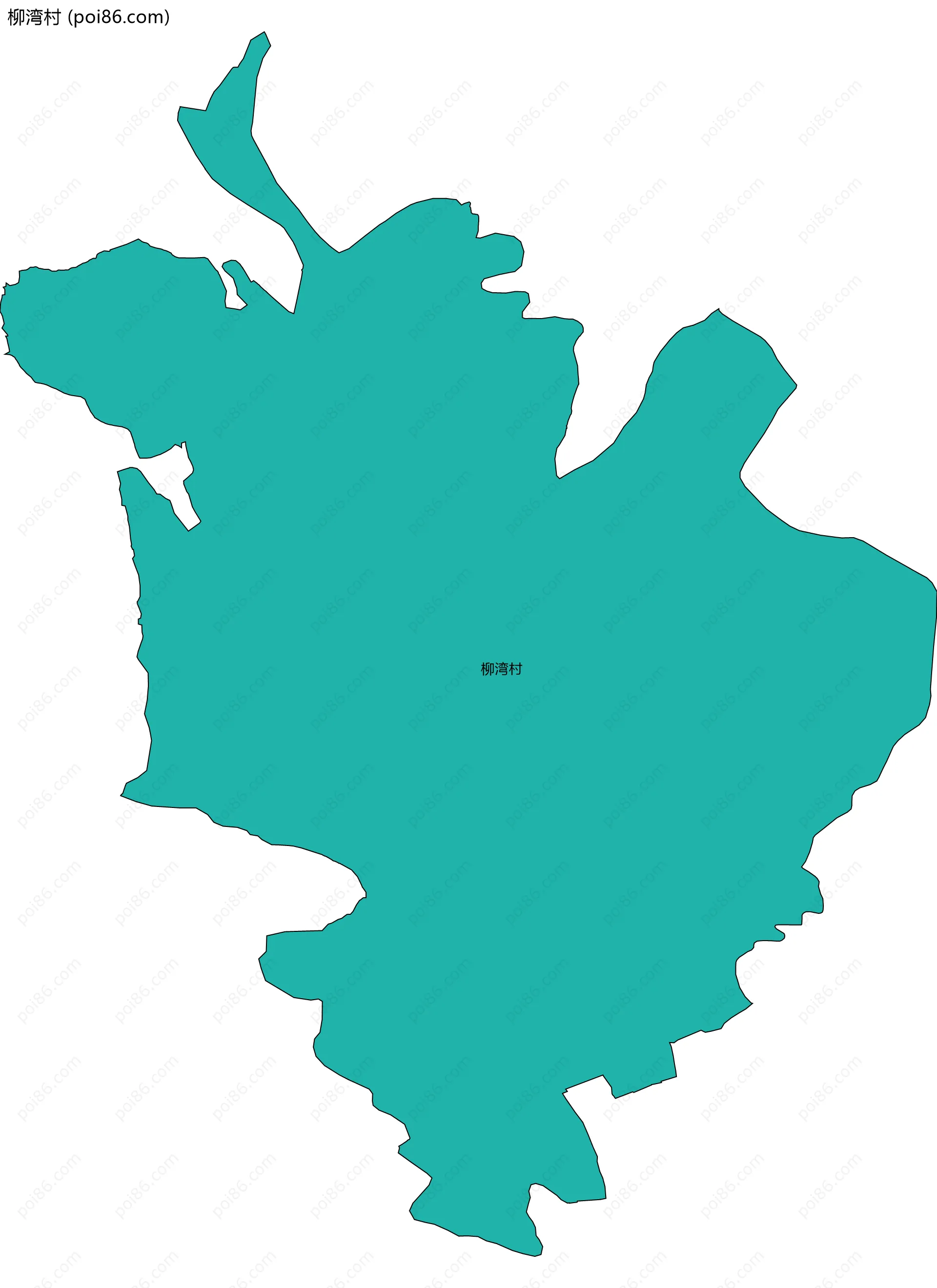 柳湾村边界地图