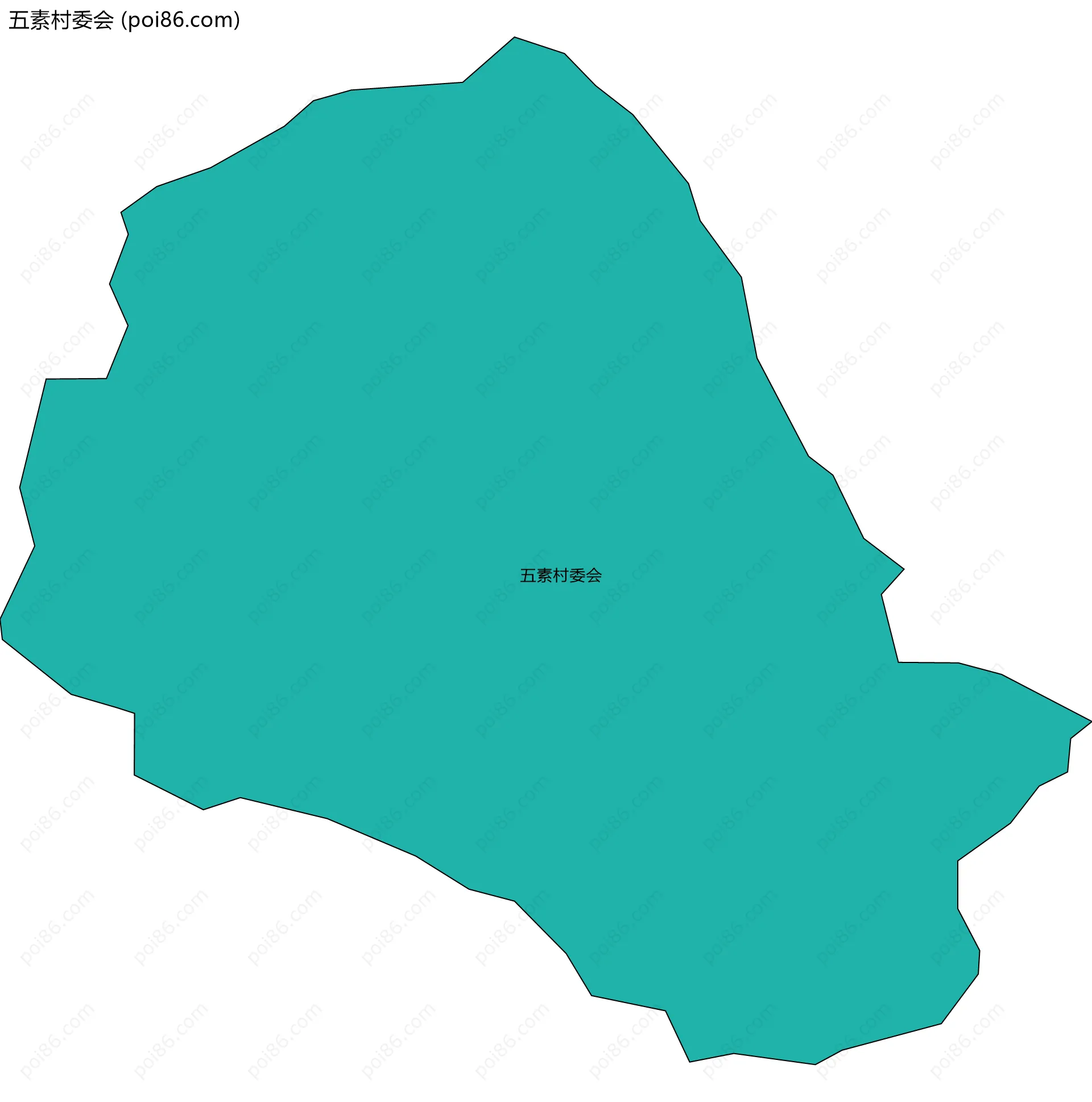 五素村委会边界地图