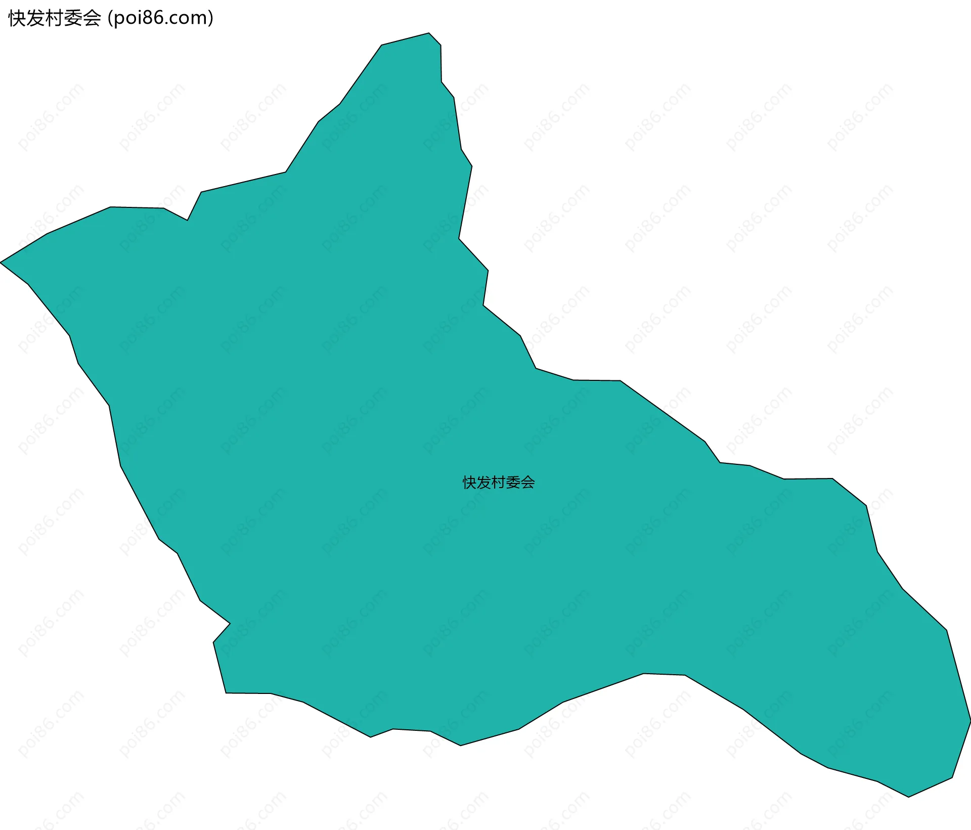 快发村委会边界地图