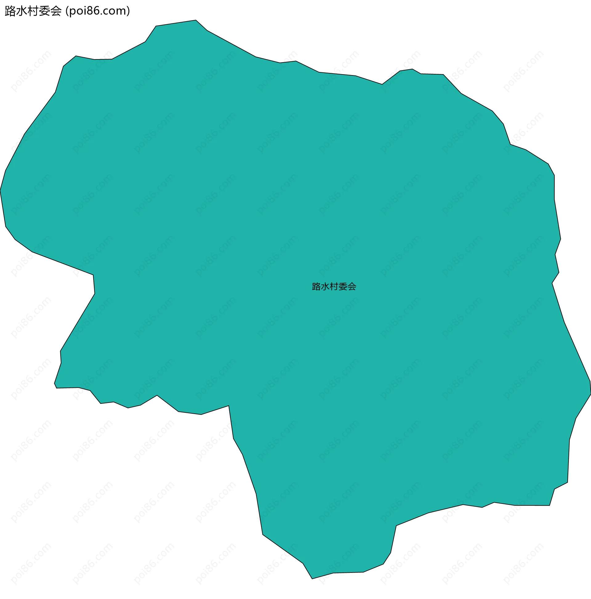 路水村委会边界地图