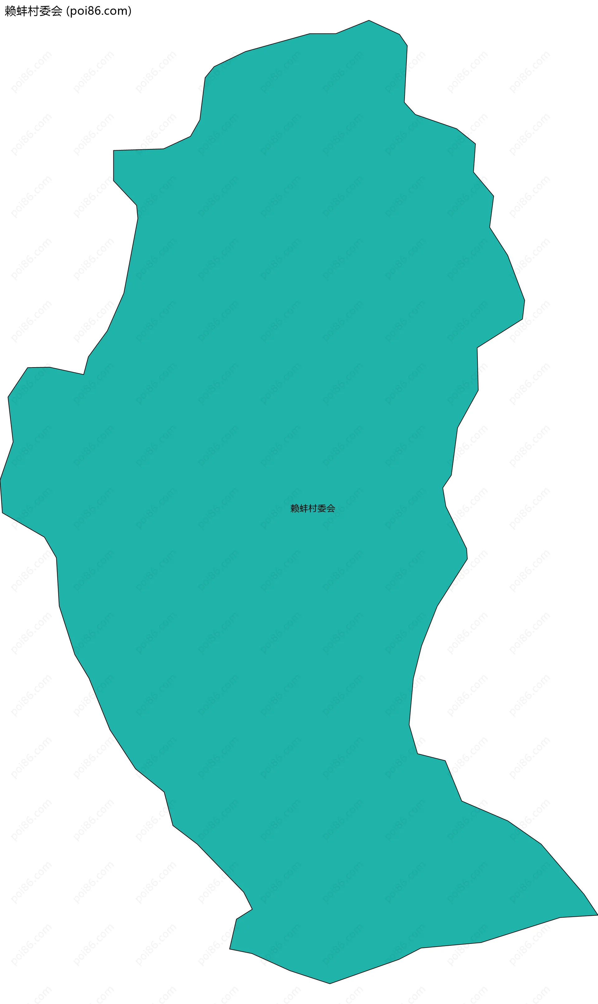 赖蚌村委会边界地图