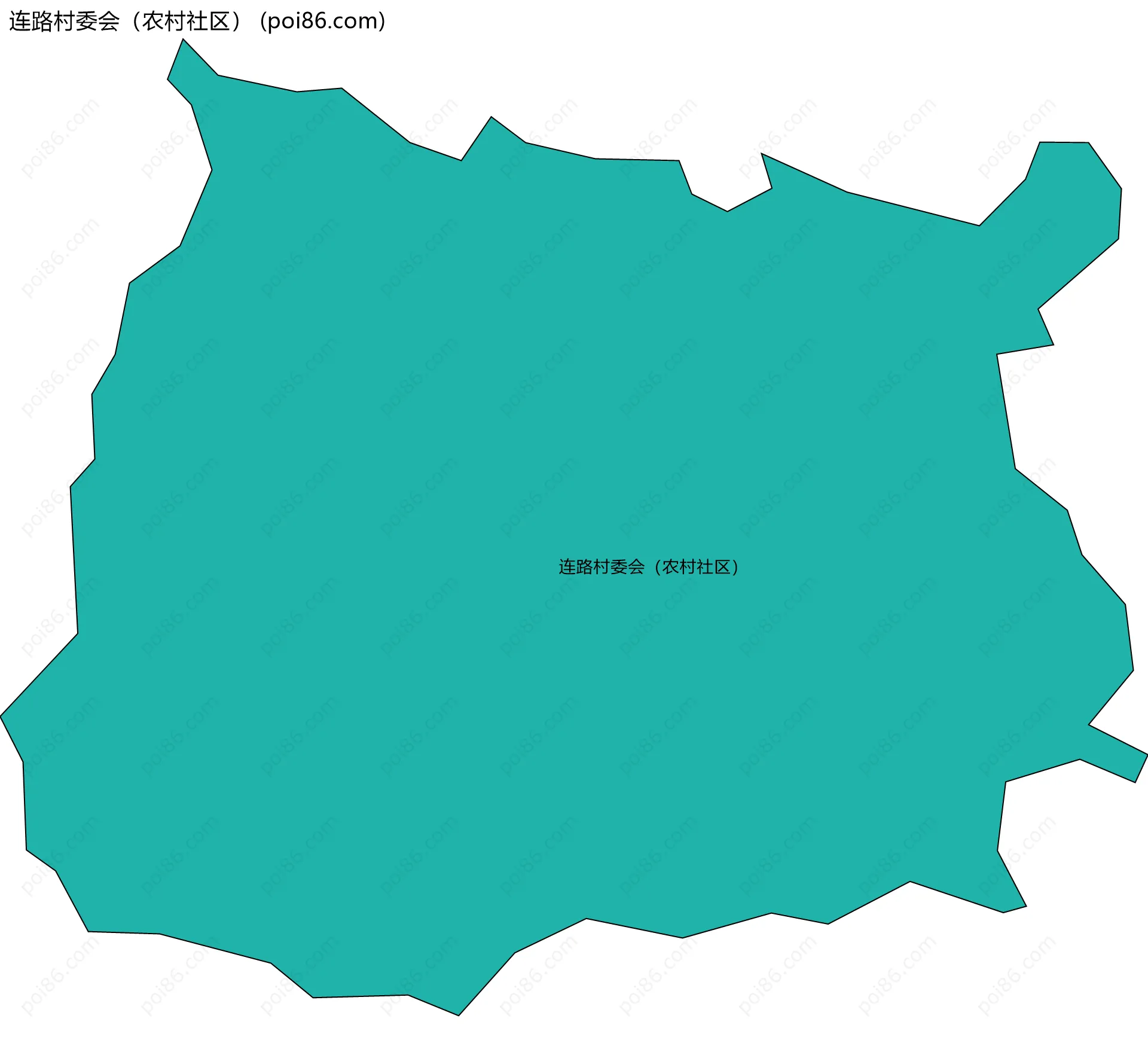 连路村委会（农村社区）边界地图