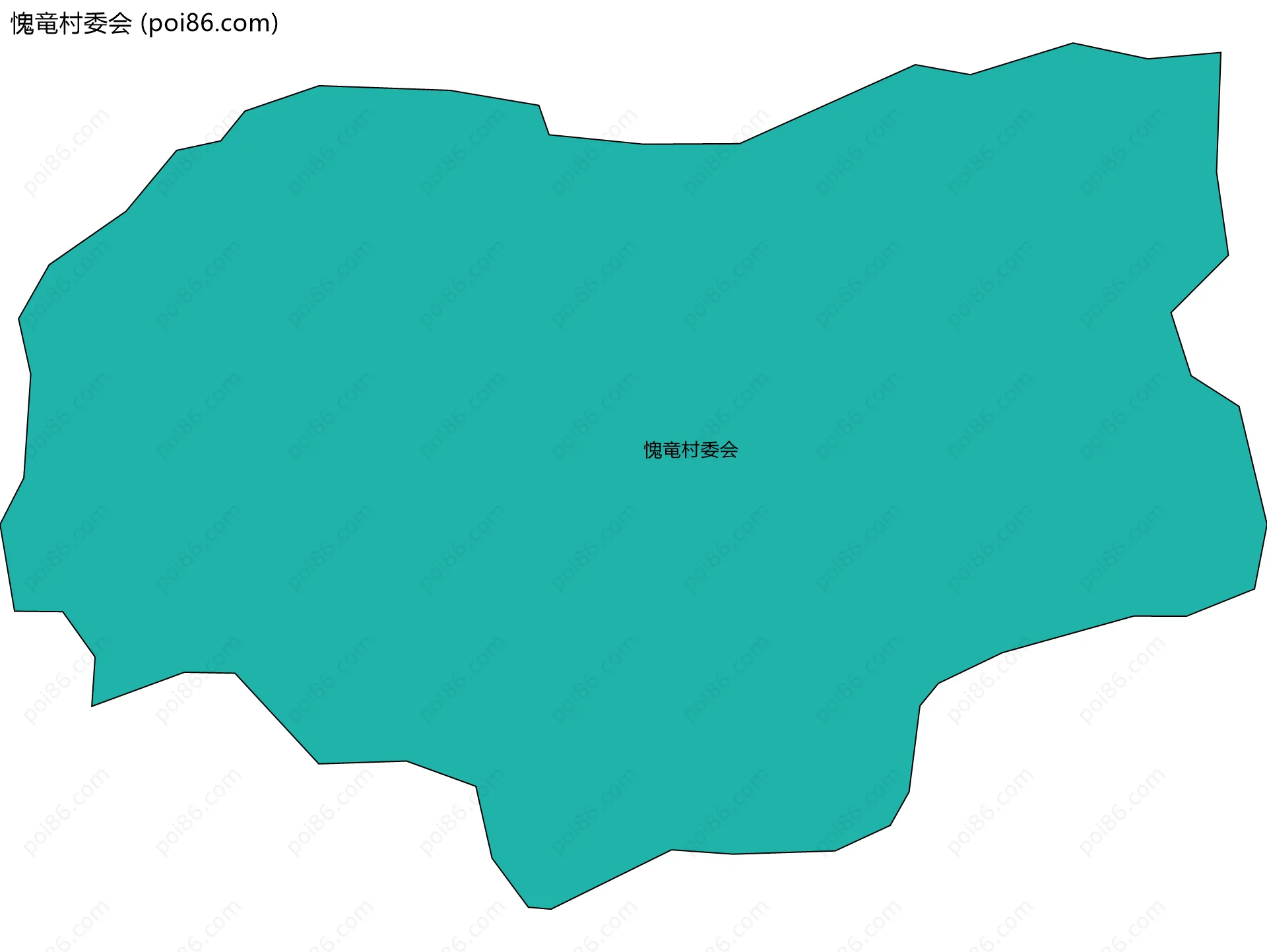 愧竜村委会边界地图