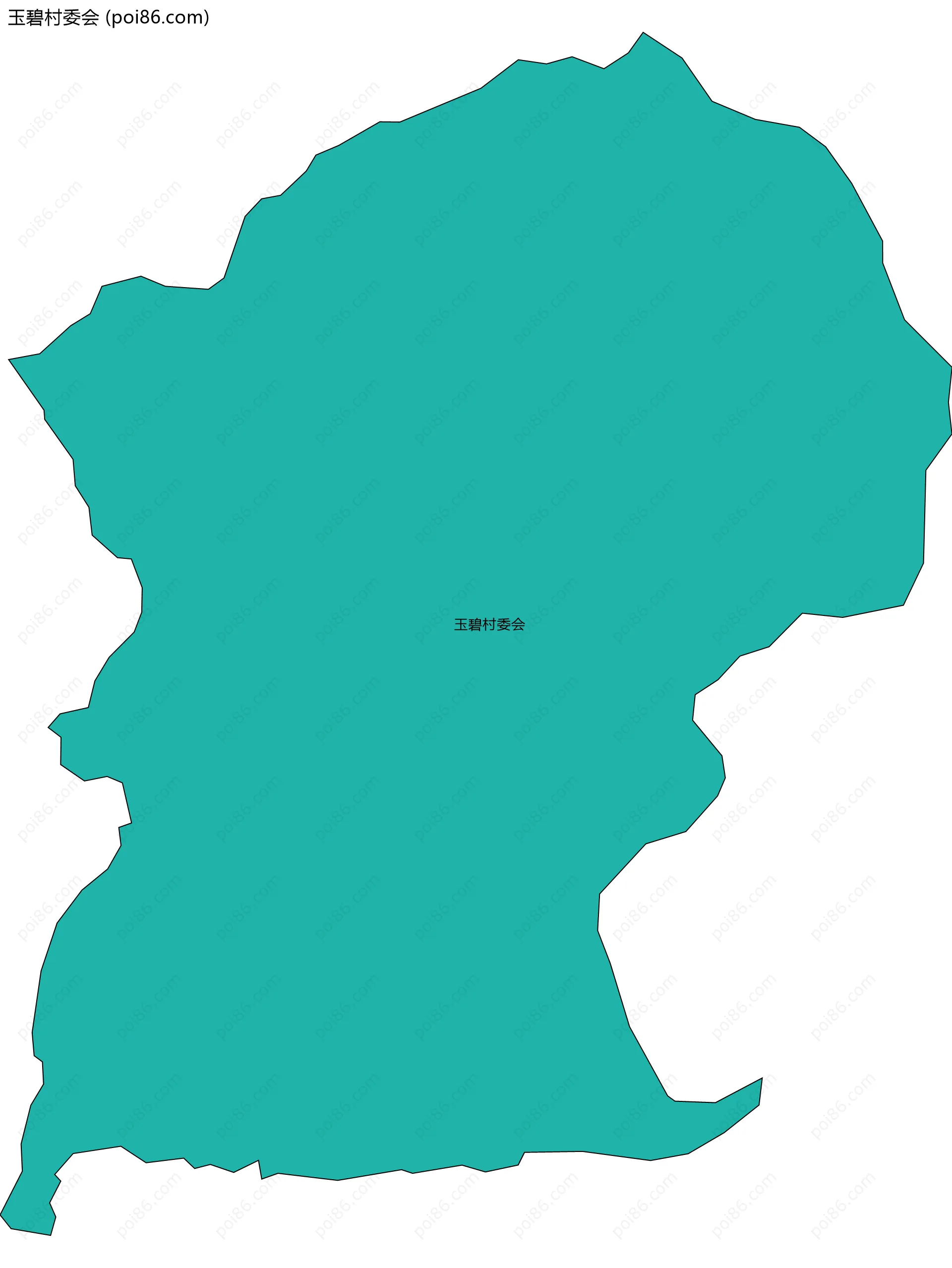 玉碧村委会边界地图