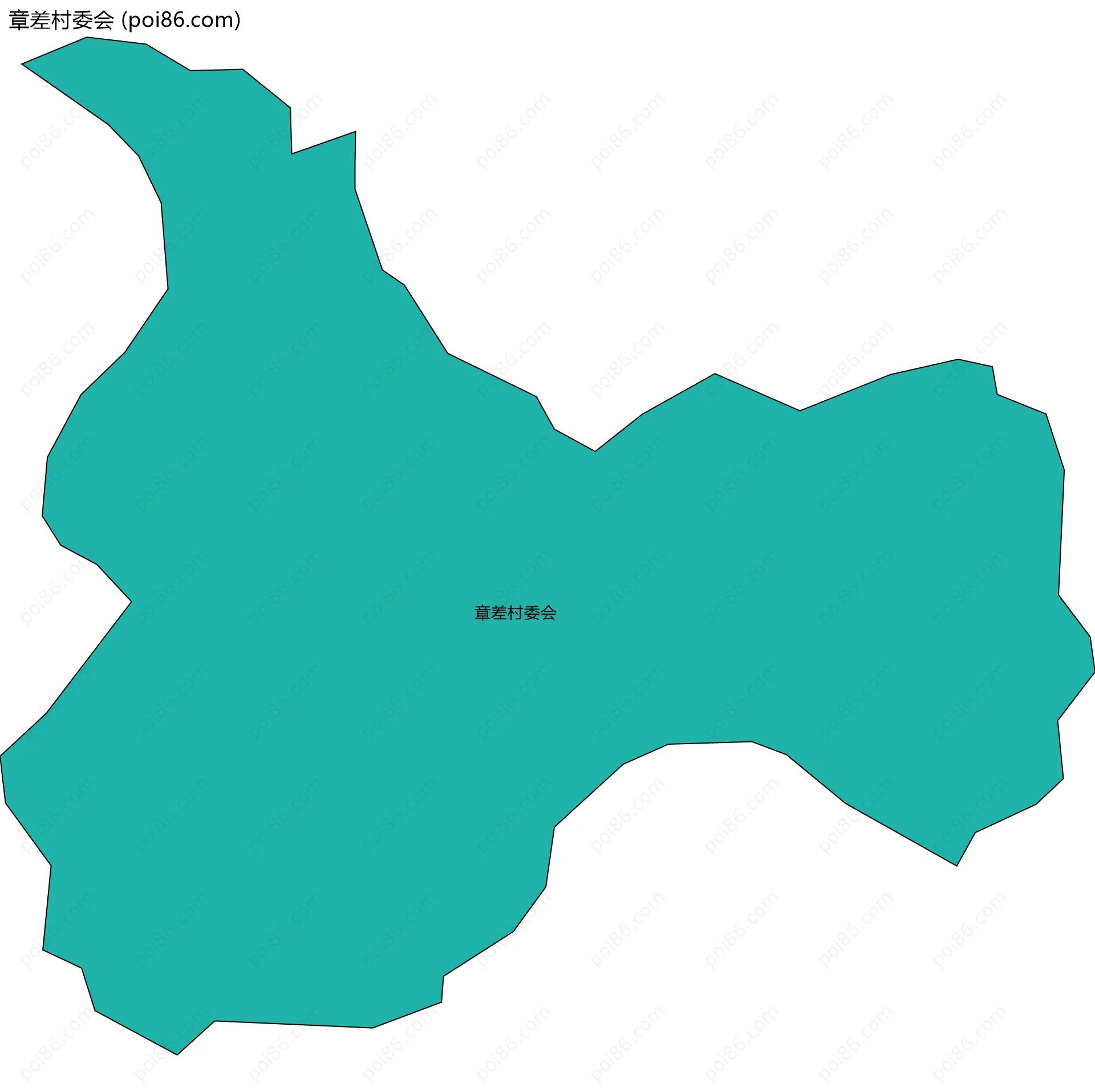 章差村委会边界地图