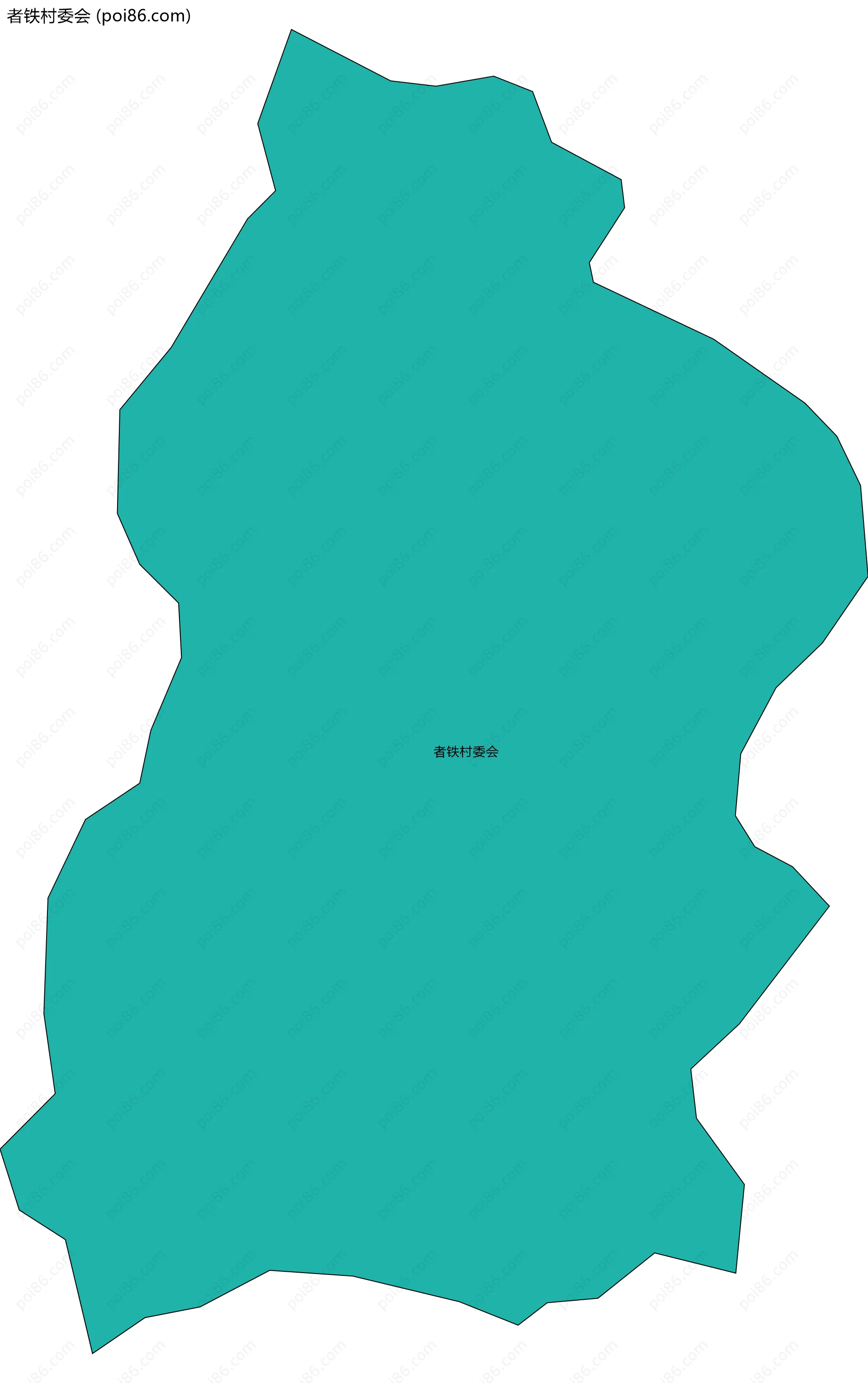 者铁村委会边界地图