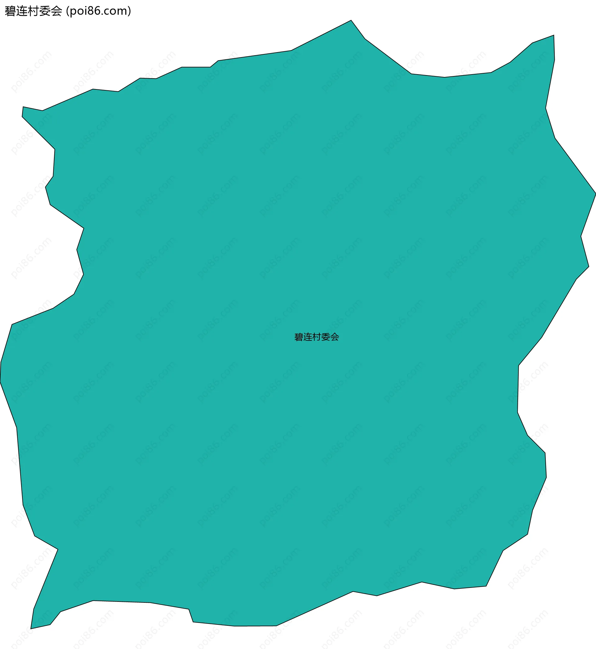 碧连村委会边界地图