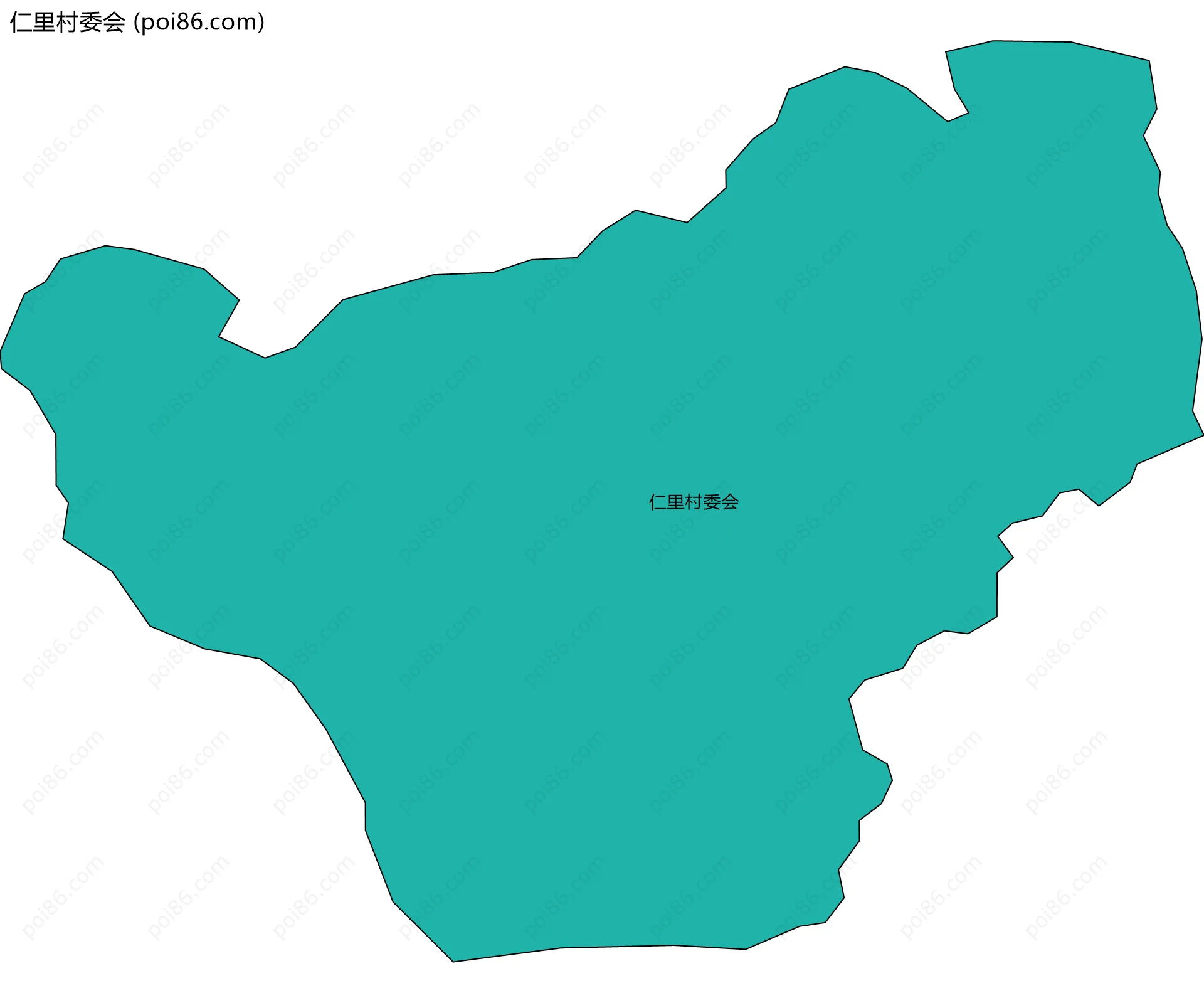 仁里村委会边界地图