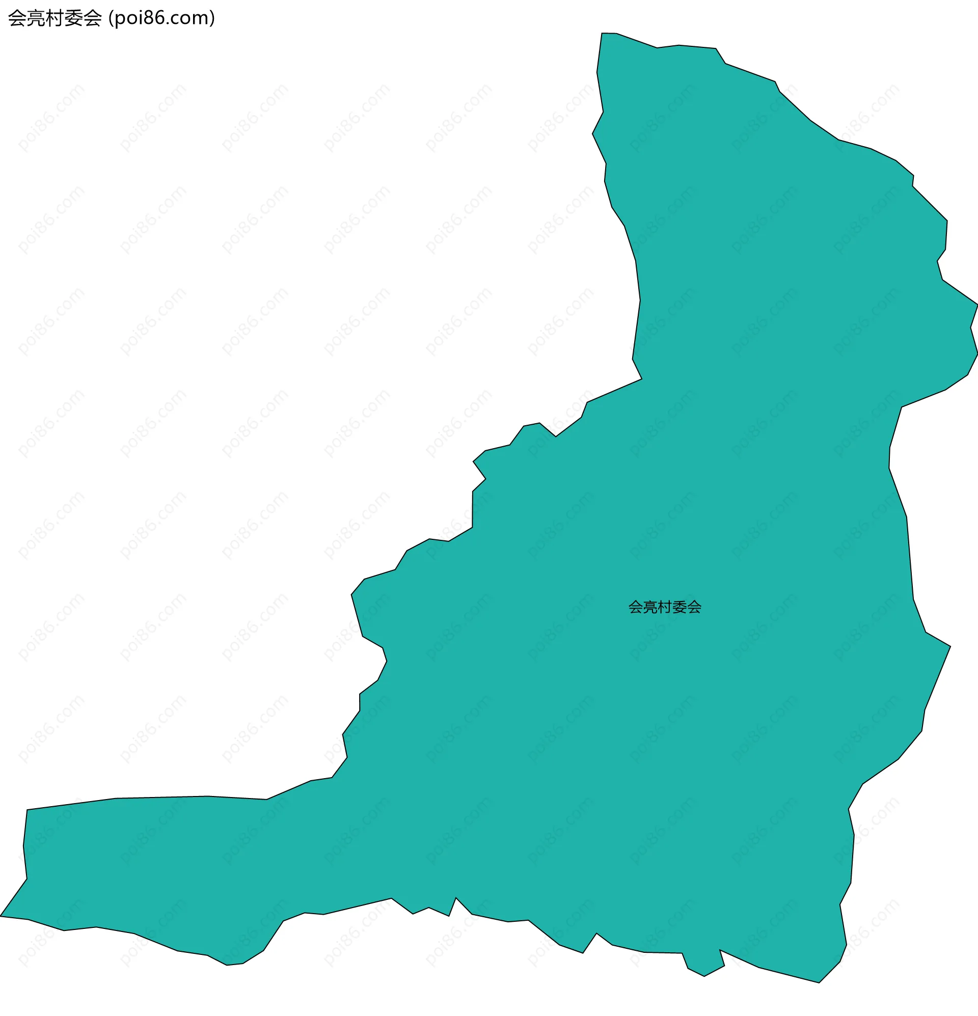 会亮村委会边界地图