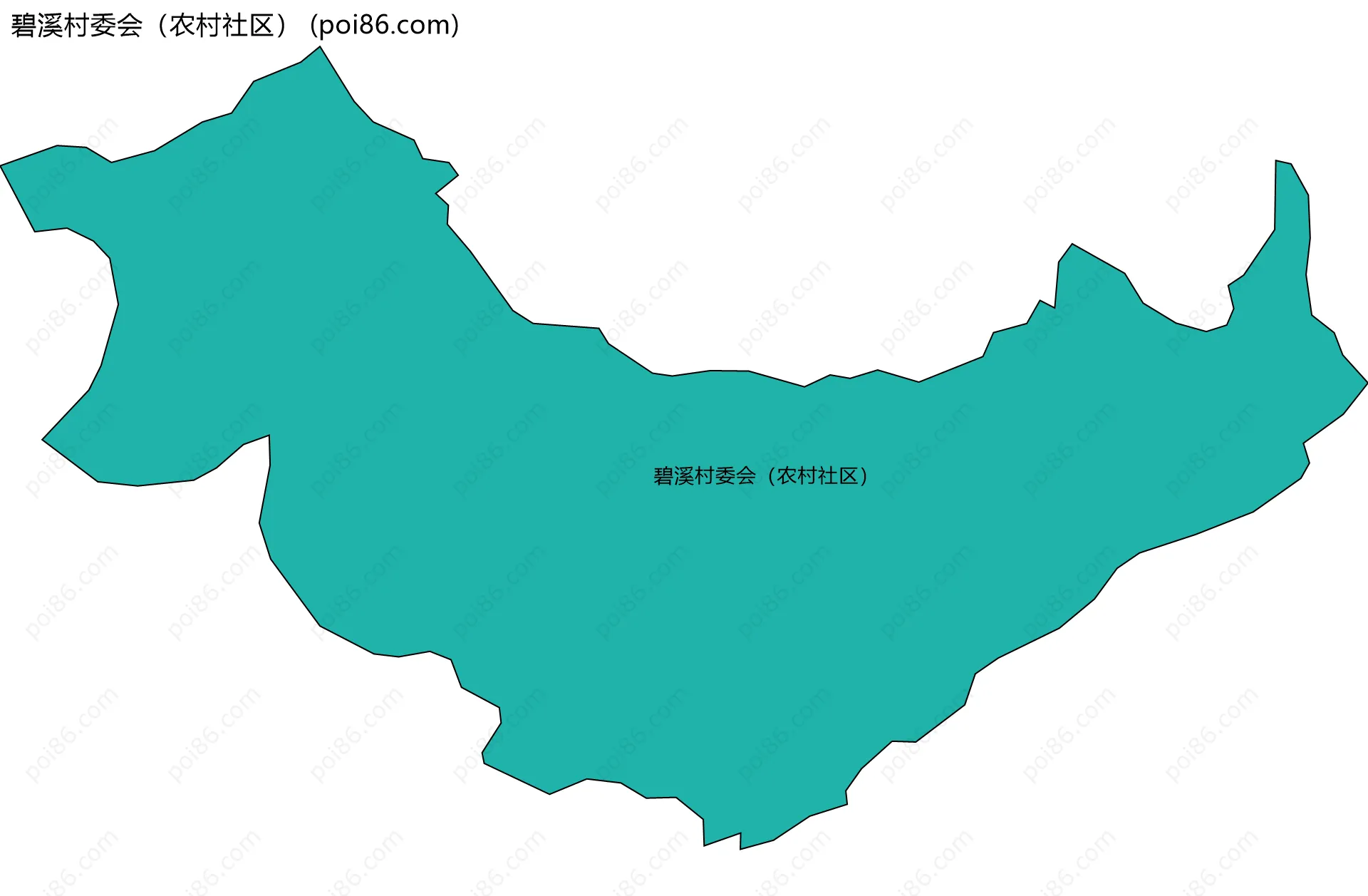 碧溪村委会（农村社区）边界地图