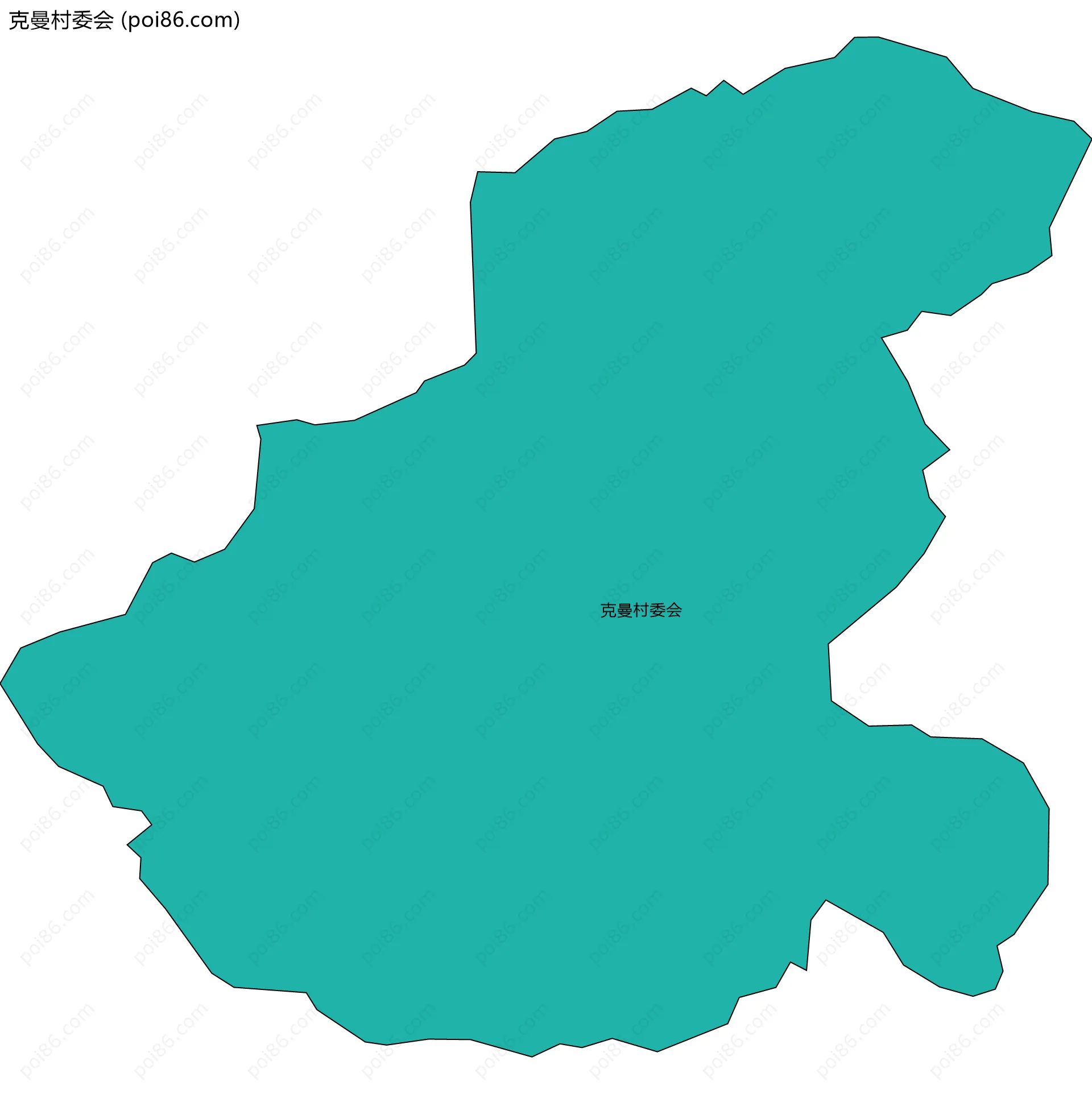 克曼村委会边界地图