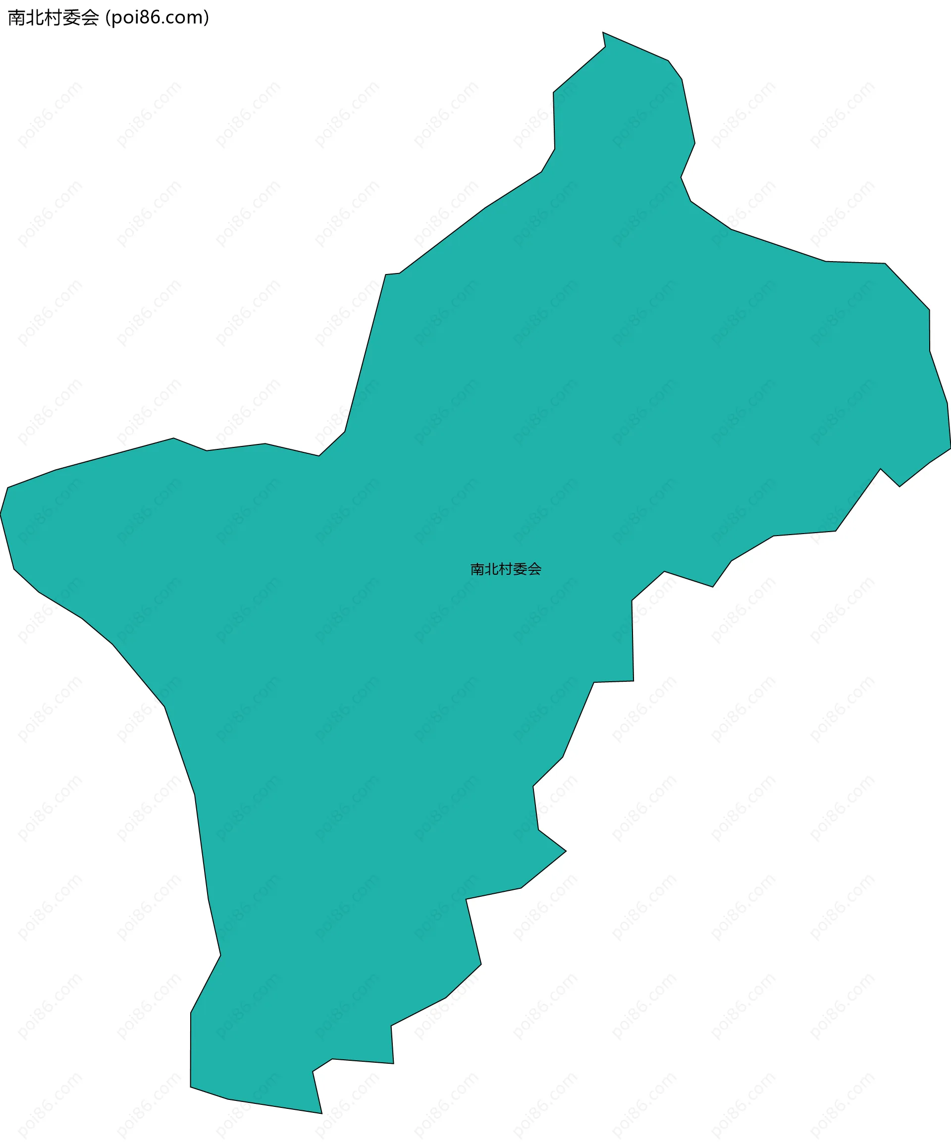 南北村委会边界地图