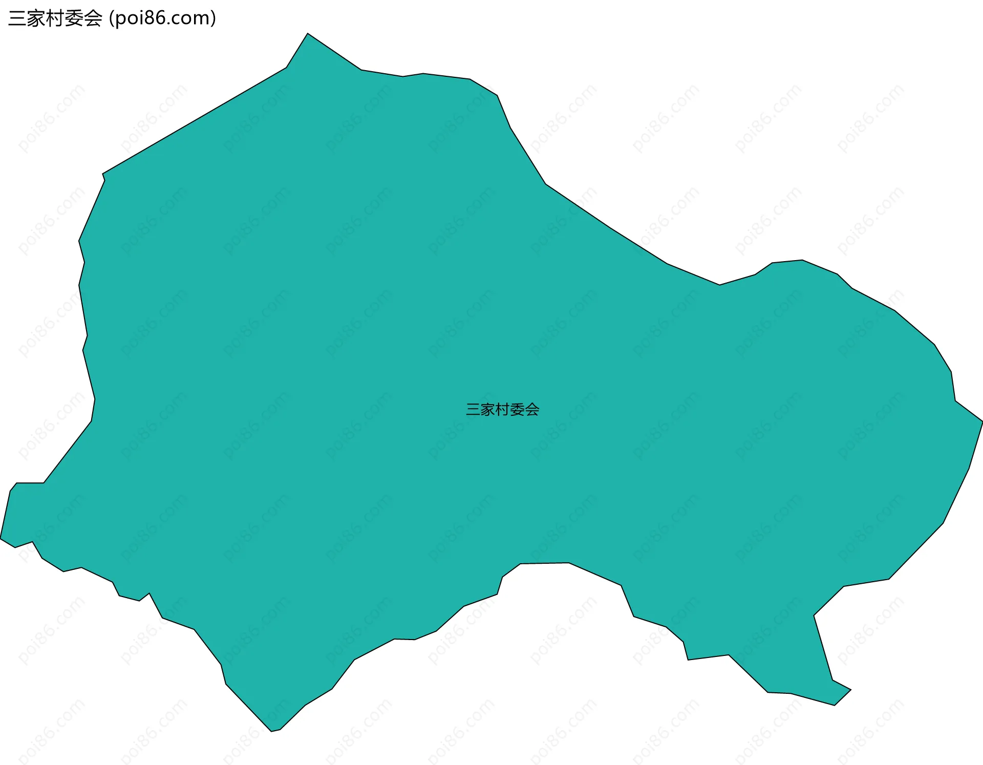 三家村委会边界地图