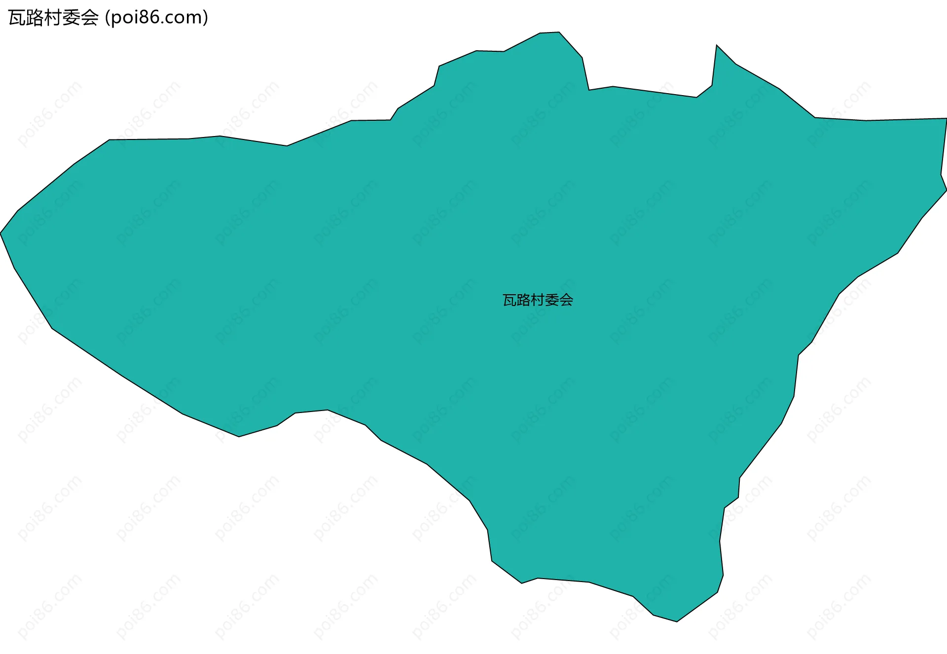 瓦路村委会边界地图