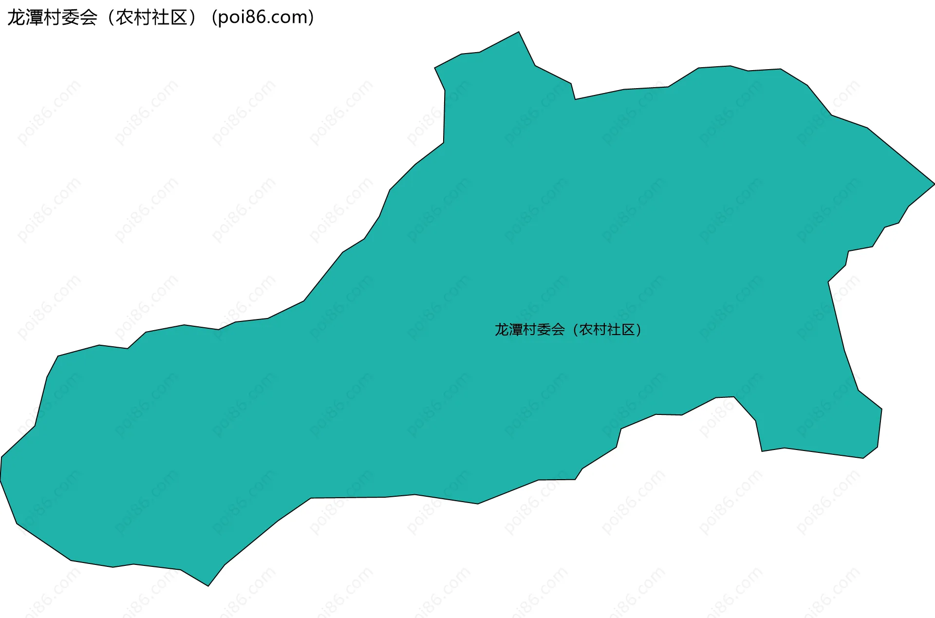 龙潭村委会（农村社区）边界地图