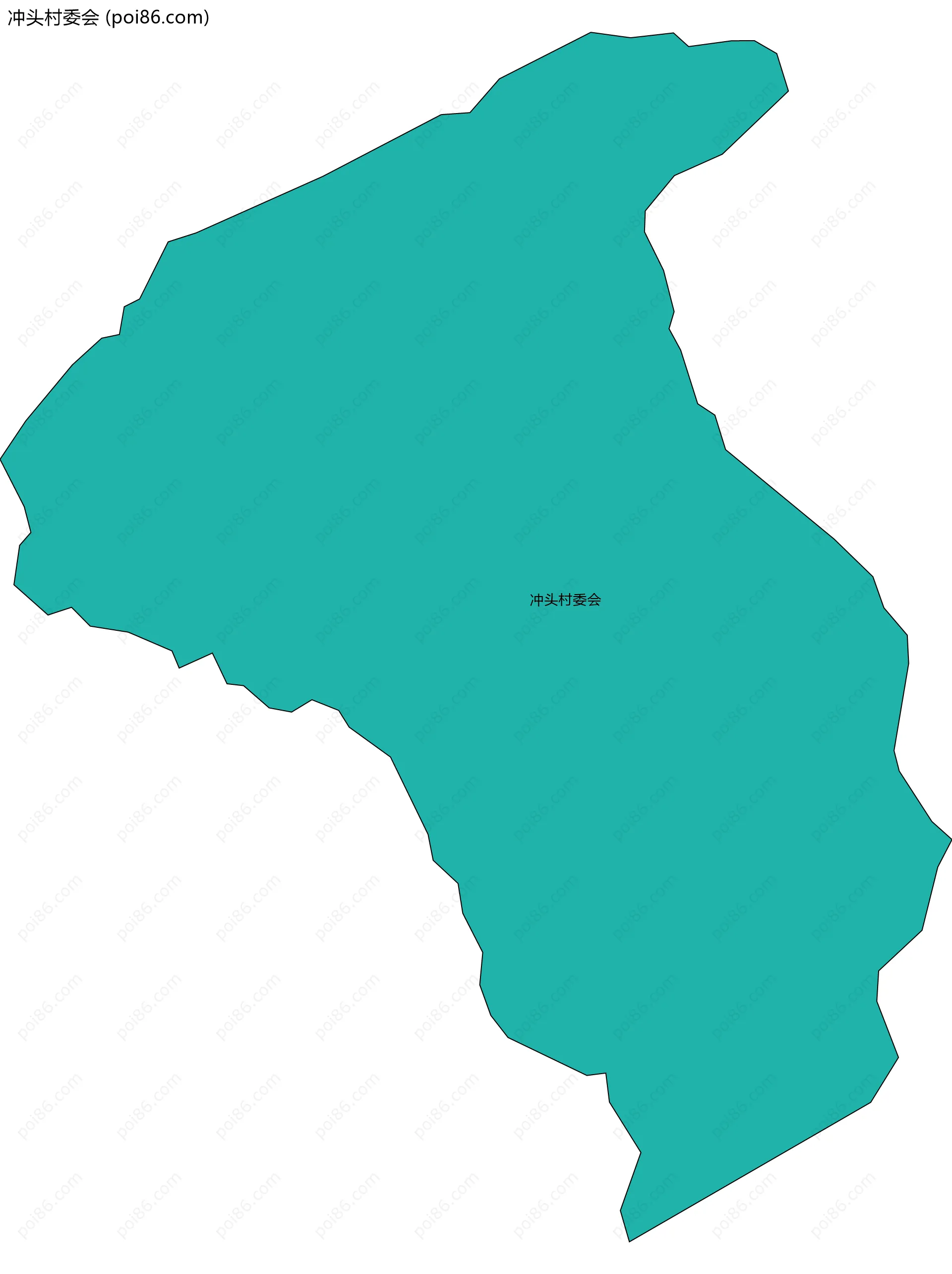 冲头村委会边界地图