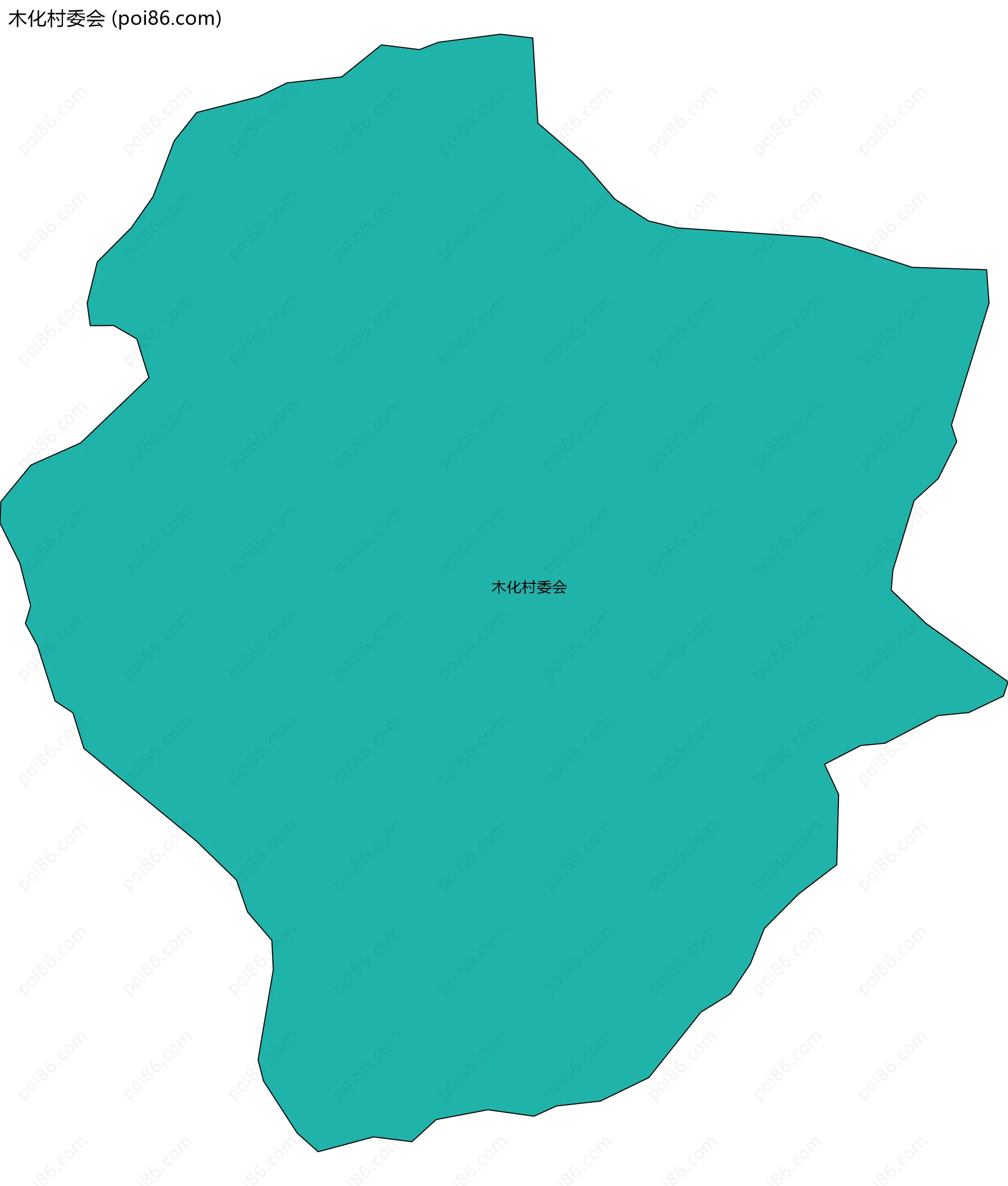 木化村委会边界地图