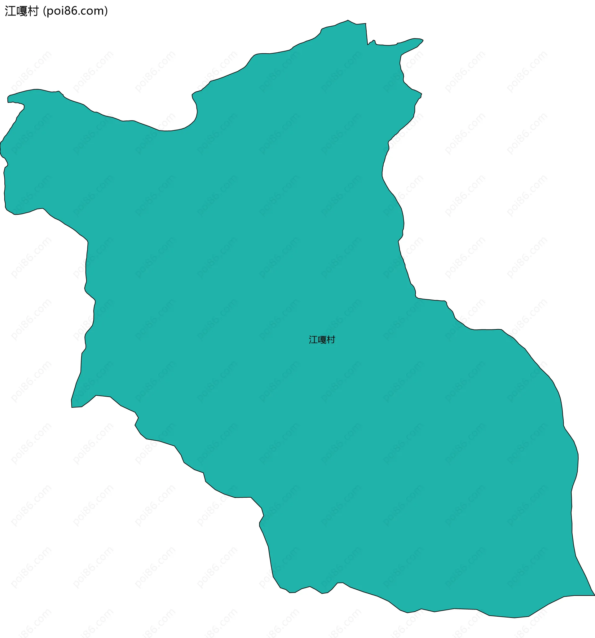 江嘎村边界地图