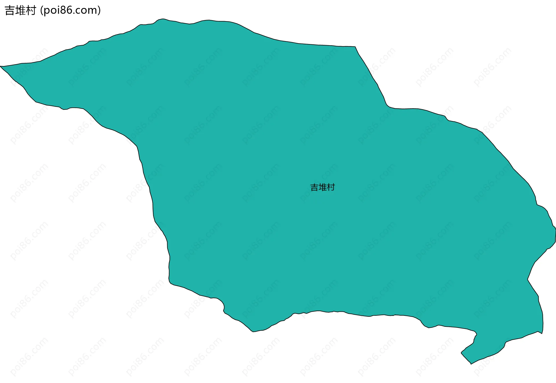 吉堆村边界地图