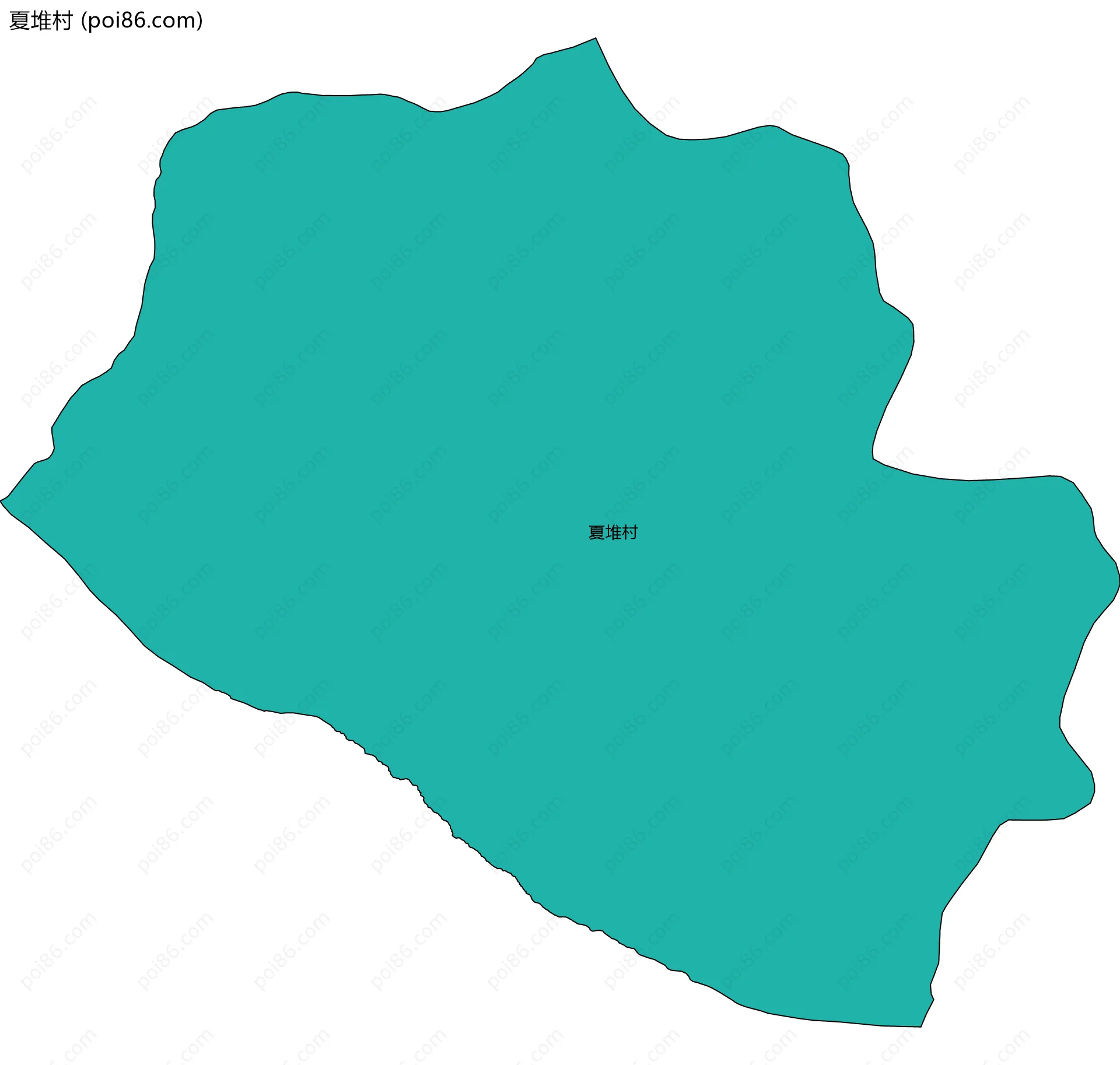 夏堆村边界地图