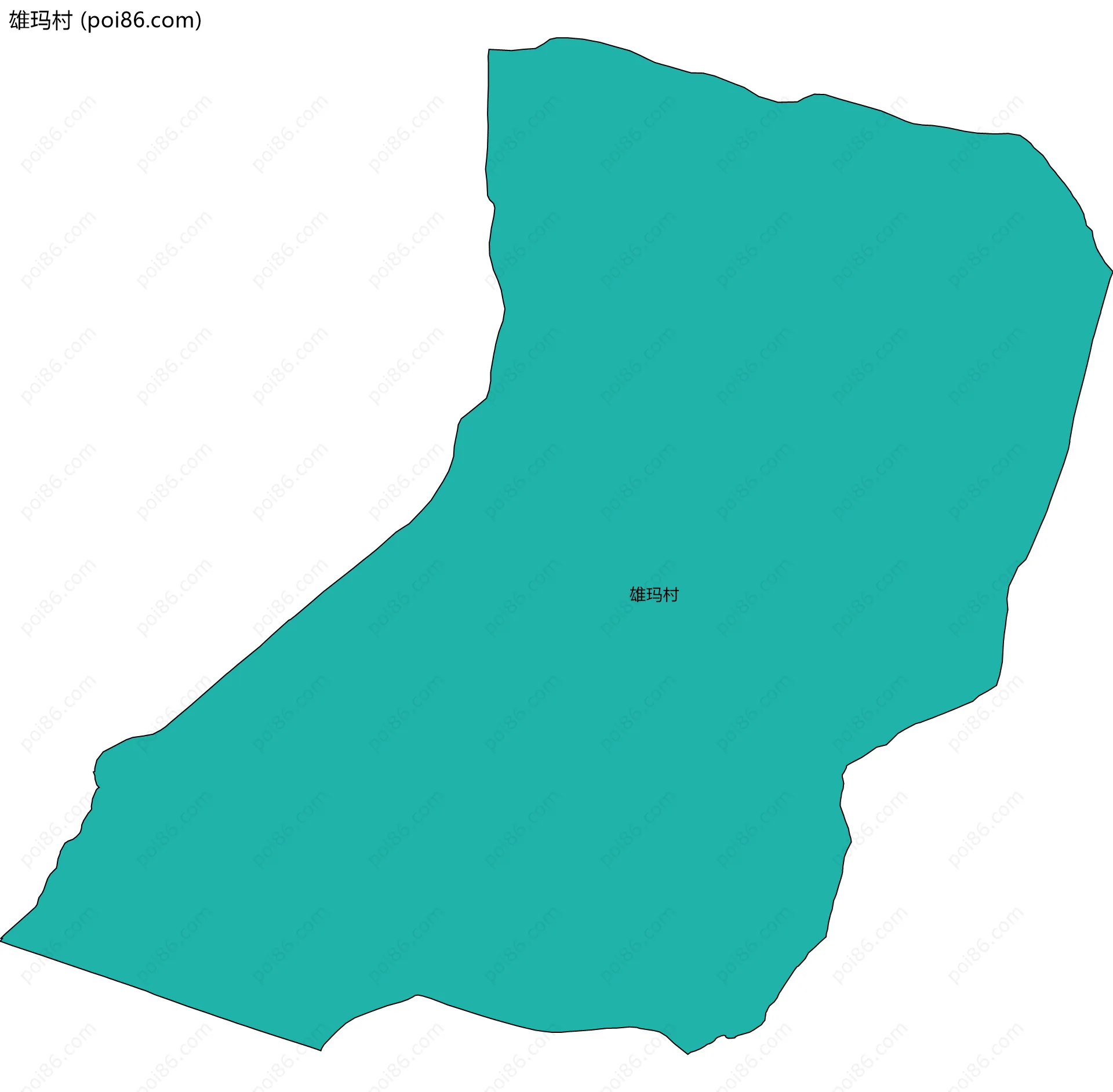 雄玛村边界地图