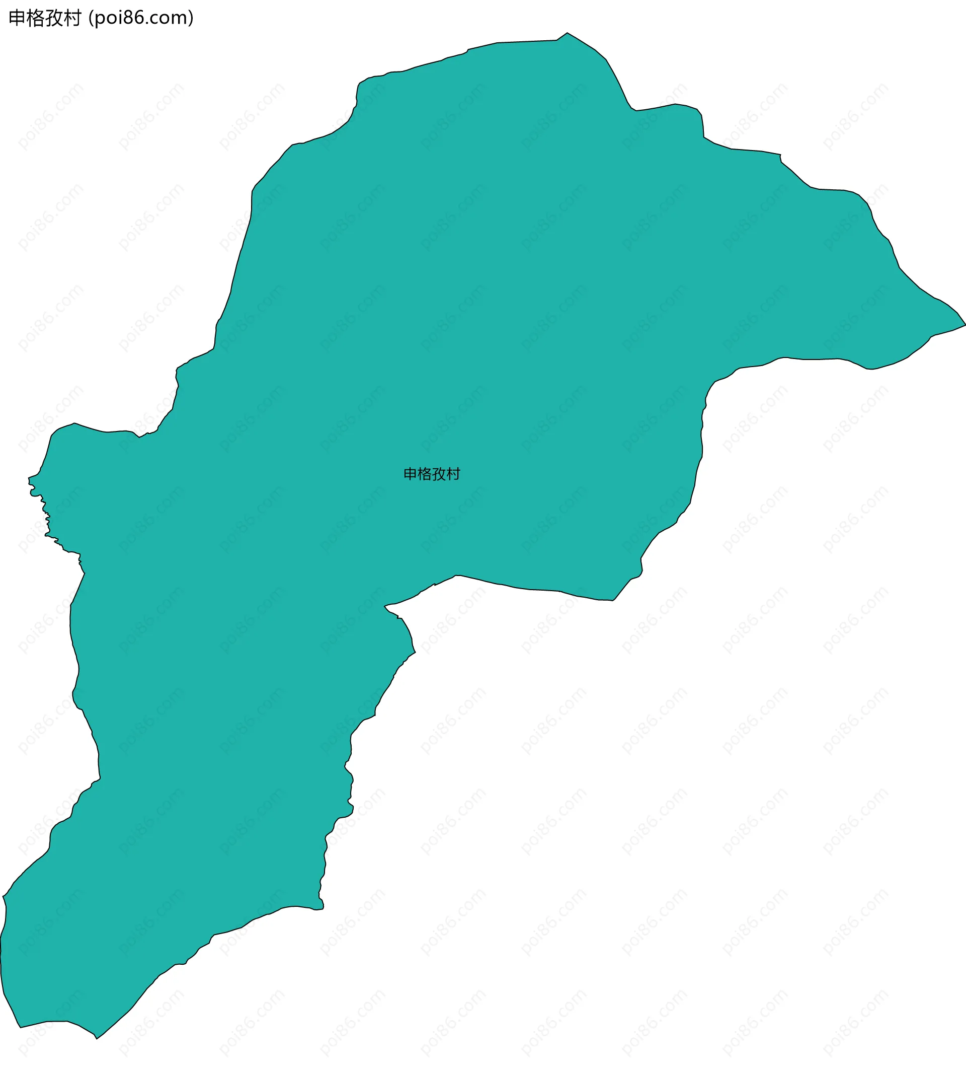申格孜村边界地图
