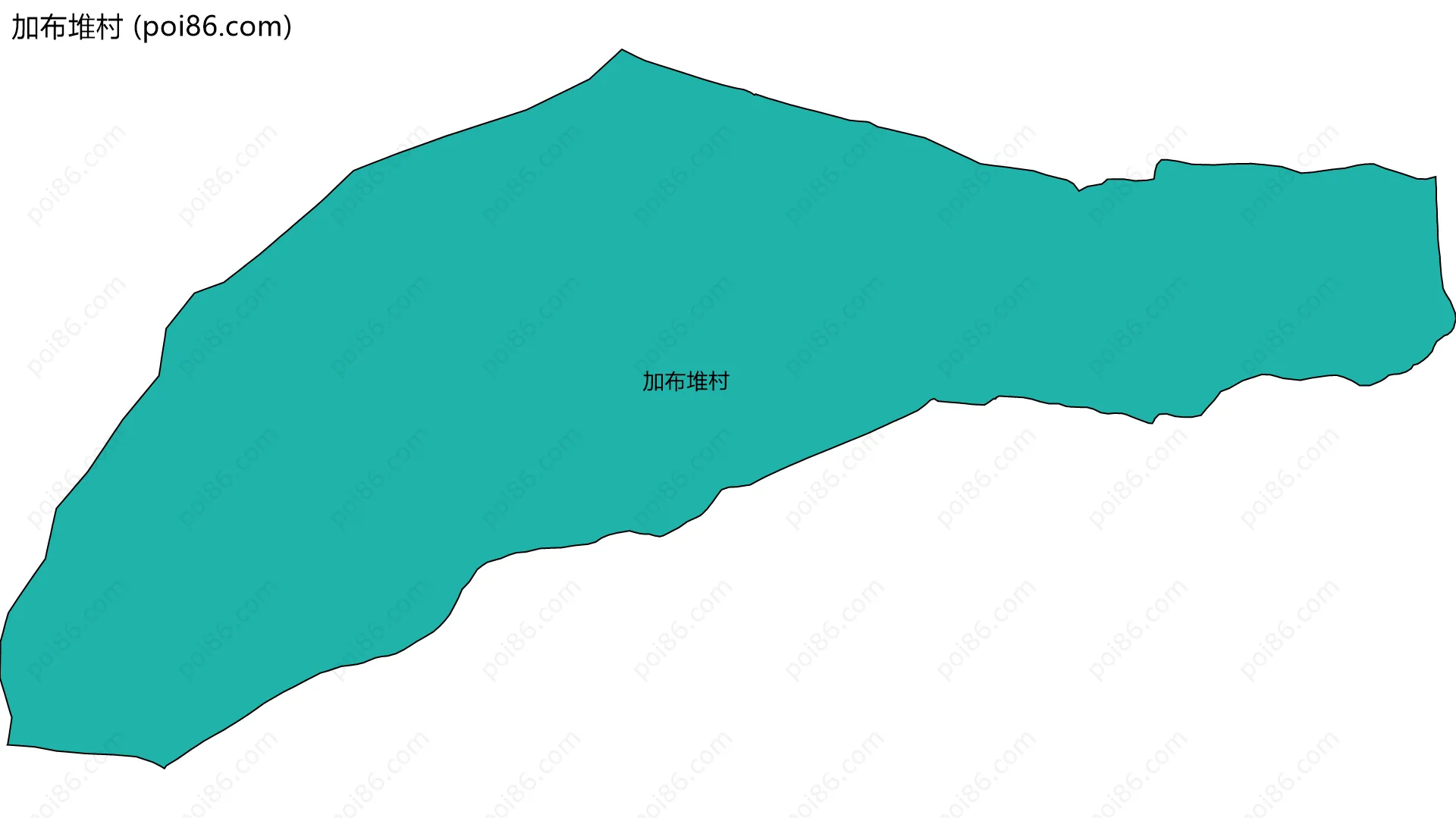 加布堆村边界地图