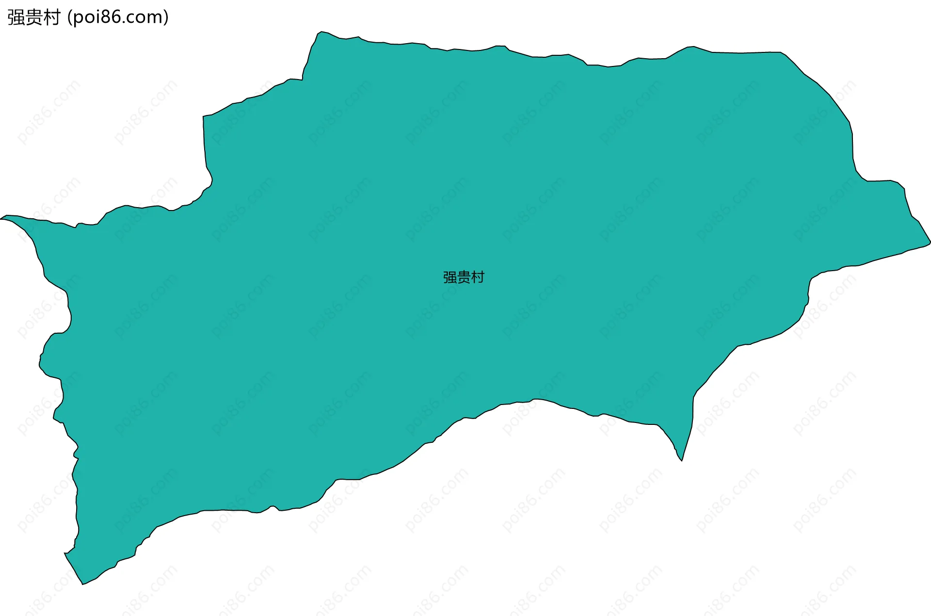 强贵村边界地图