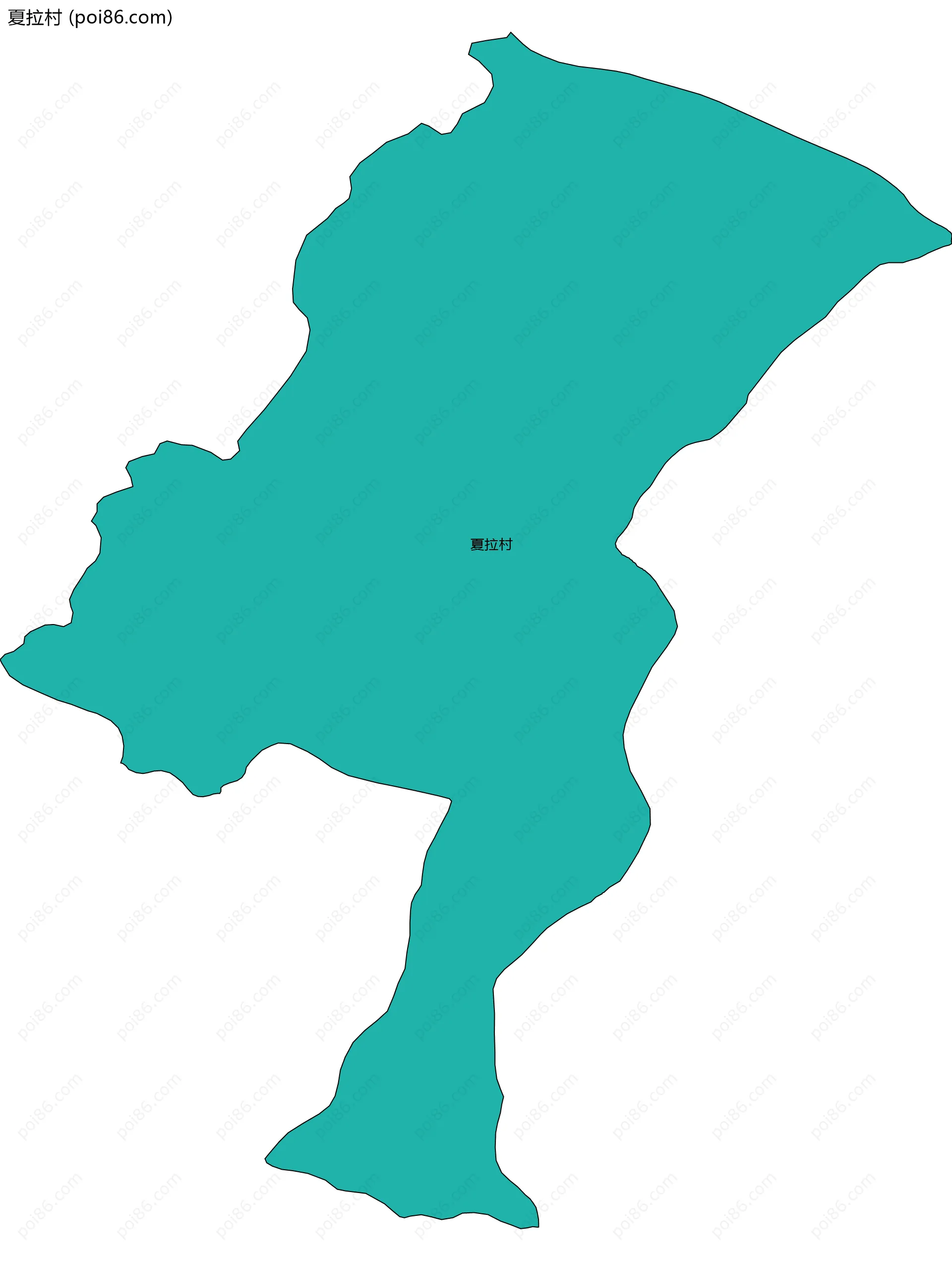 夏拉村边界地图