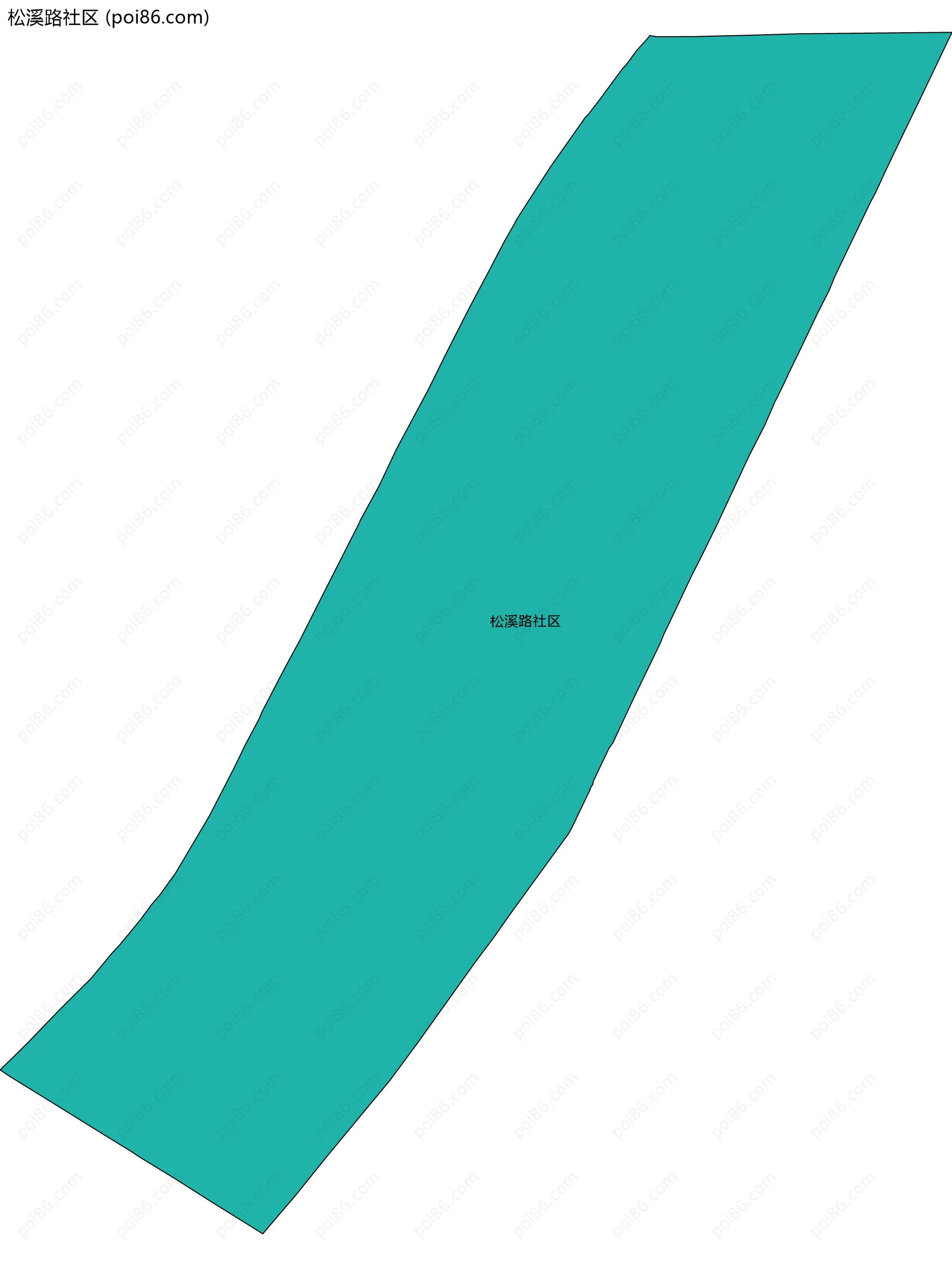 松溪路社区边界地图