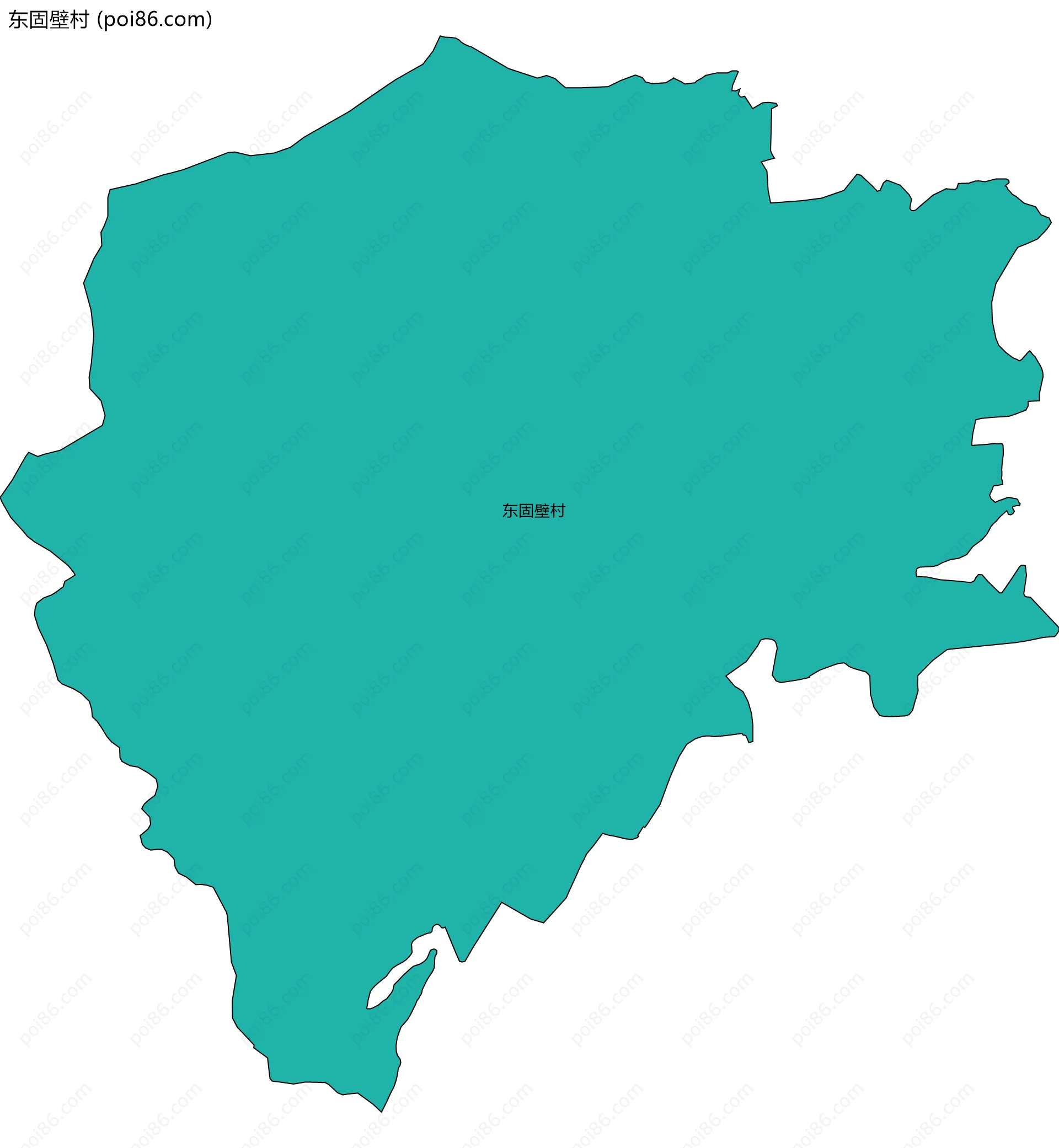 东固壁村边界地图