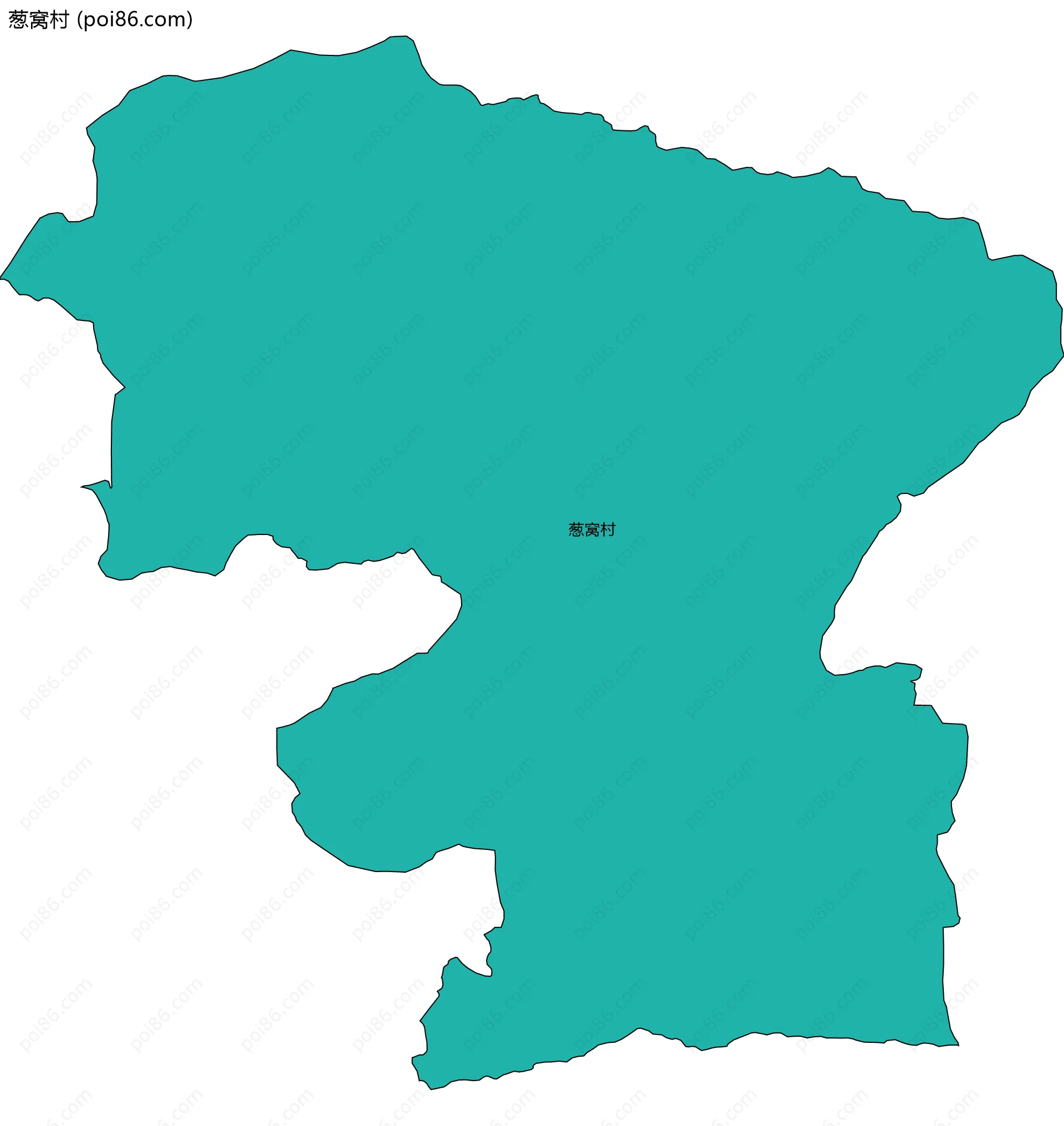 葱窝村边界地图