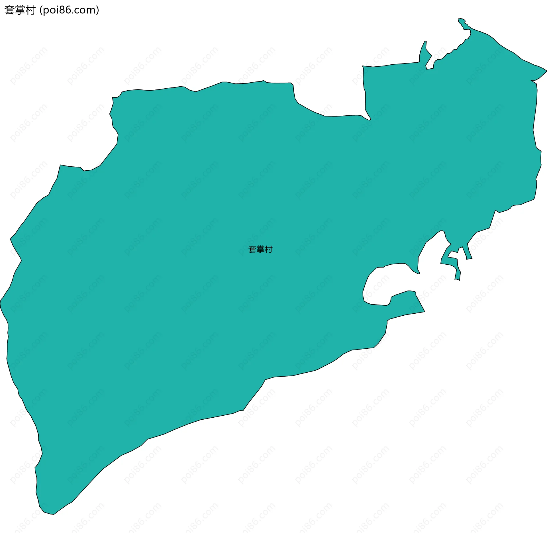 套掌村边界地图