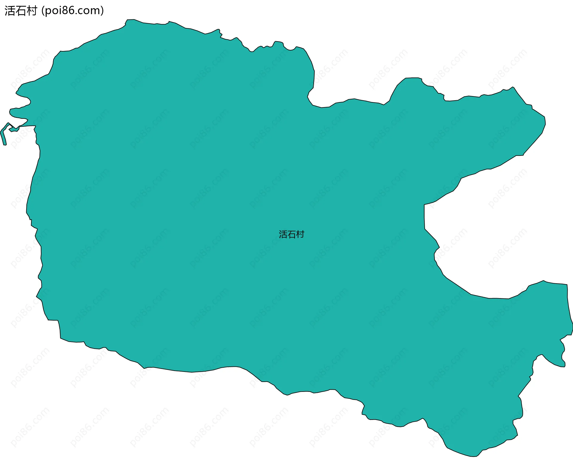 活石村边界地图