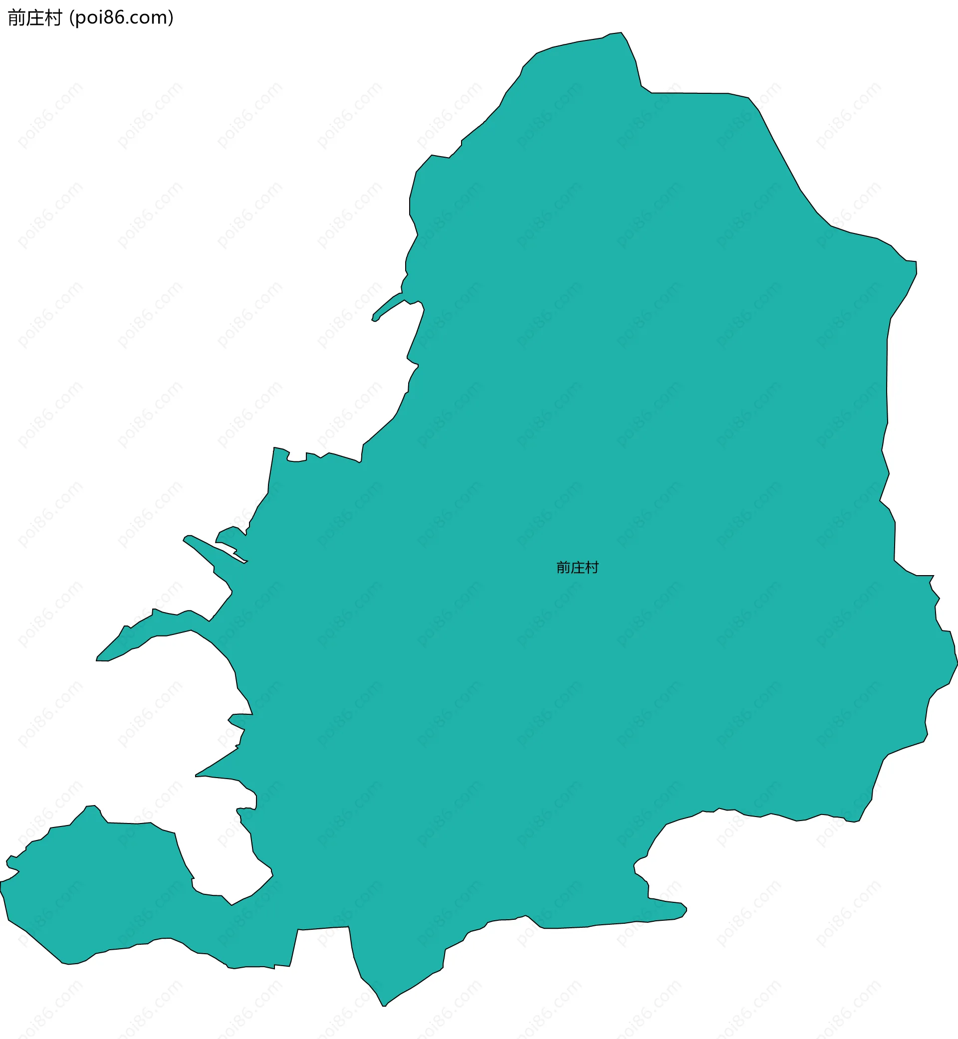 前庄村边界地图