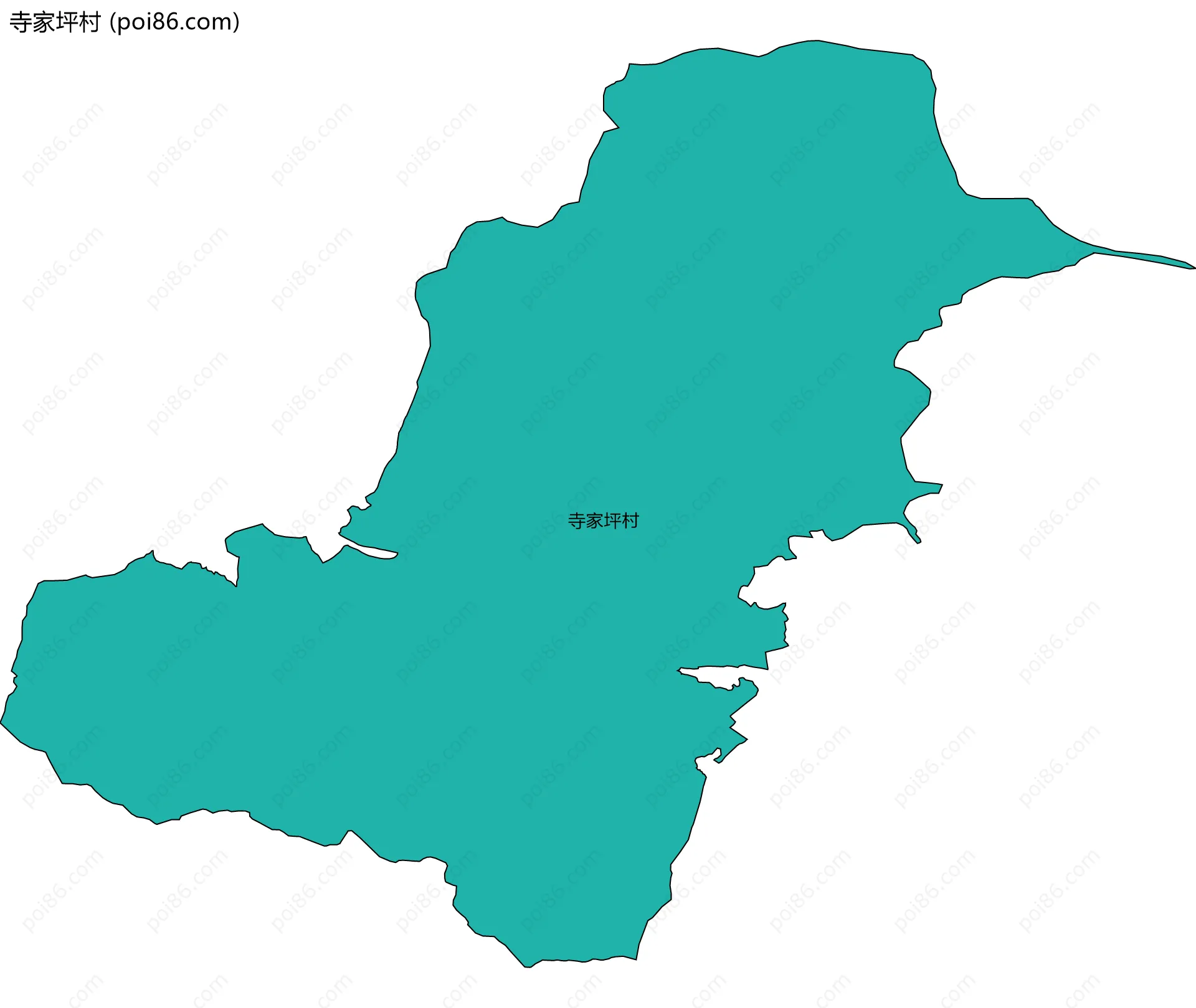 寺家坪村边界地图